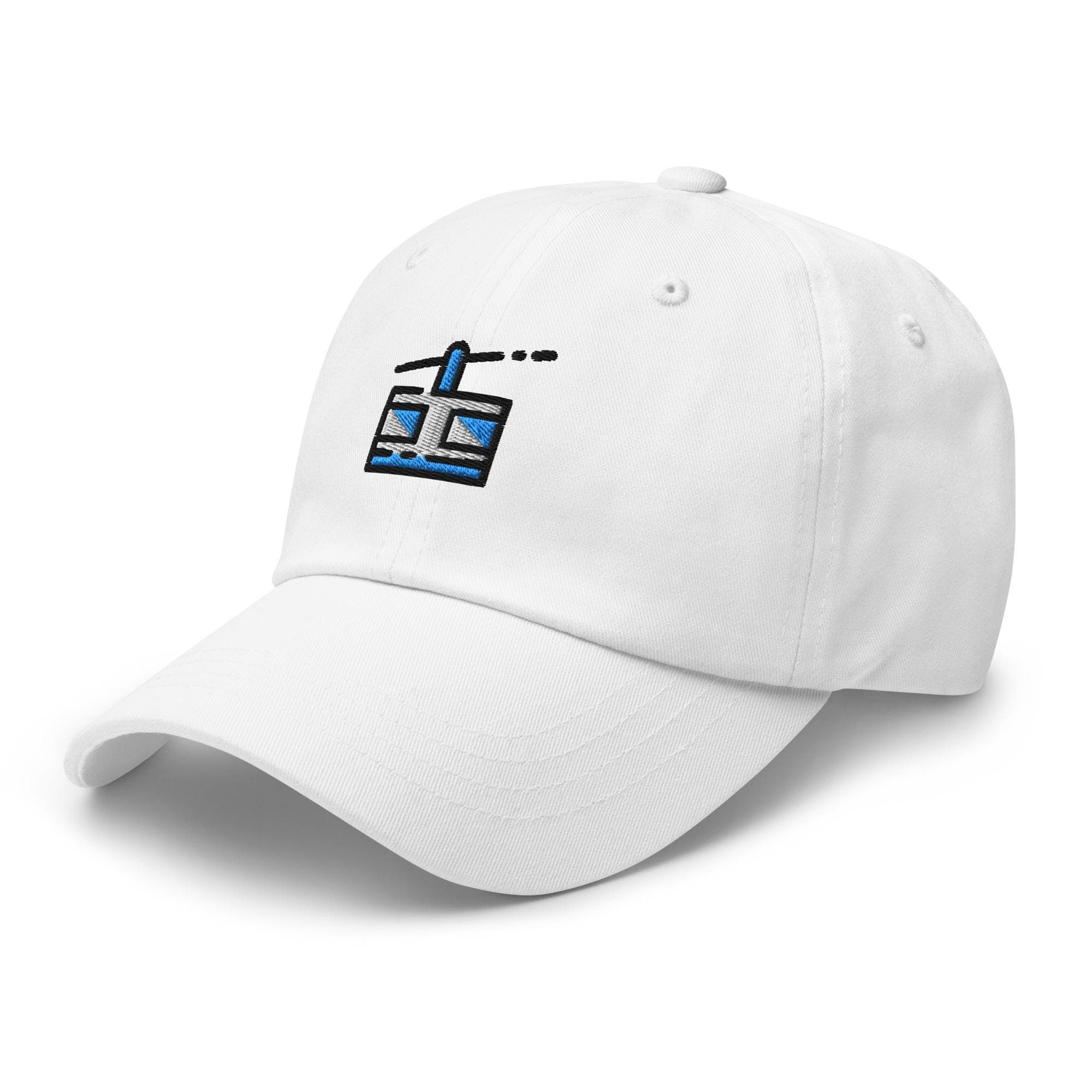 Embroidered Cable Car Hat – Cute Mountain Tram Baseball Cap, Travel Gift, Outdoor Adventure Embroidery Dad Hat
