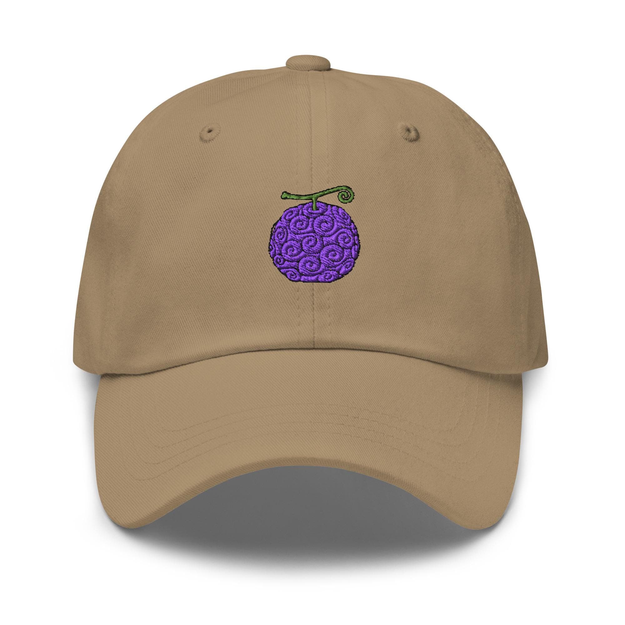 Gum Gum Devil Fruit One Piece Hat Embroidered Dad Hat Gomu Gomu no Mi Luffy Devil Fruit Voilet Fruit