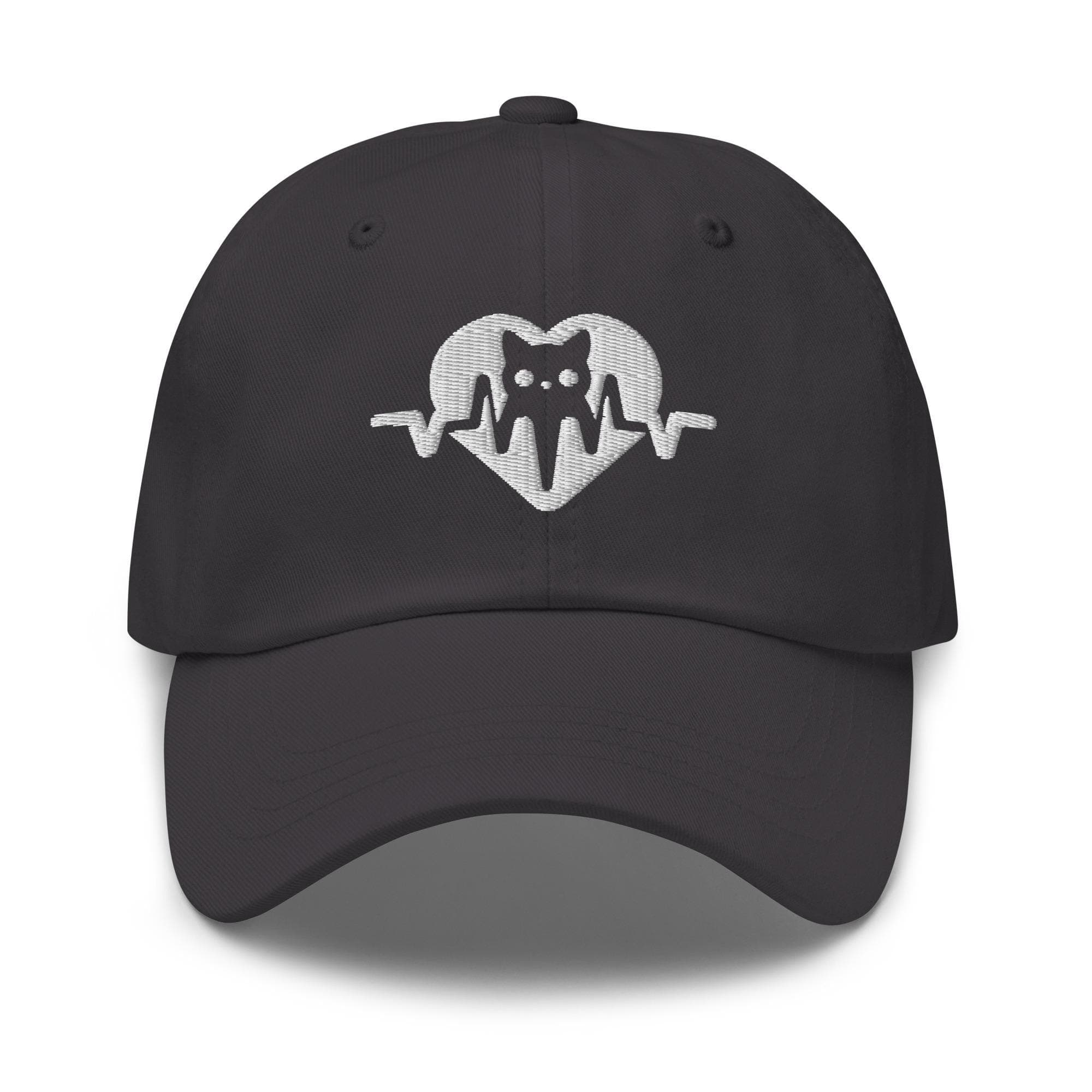 Cat Hat Embroidered Hat Cat Heart Beat Hat Unisex Baseball Hat Gift for Cat Owner Cat Lover Gift for Mom Cat Gift for Her for Him Kitty Hat