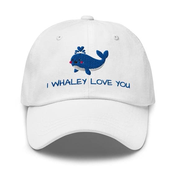 I Whaley Love You Hat Embroidered Hat Valentines Day Hat Couple Hat Gift for Boyfriend Gift for Girlfriend Gift for Partner I Love You Hat