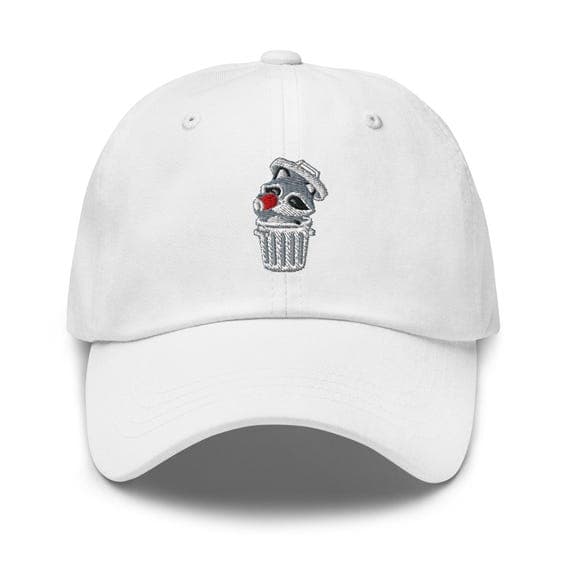 Raccoon Hat Drinking Cola Embroidered Dad Hat, Gift For Raccoon Lover Baseball Cap, Dad Cap Gifts, Gift for Dad Gift for Mom Raccoon Gift