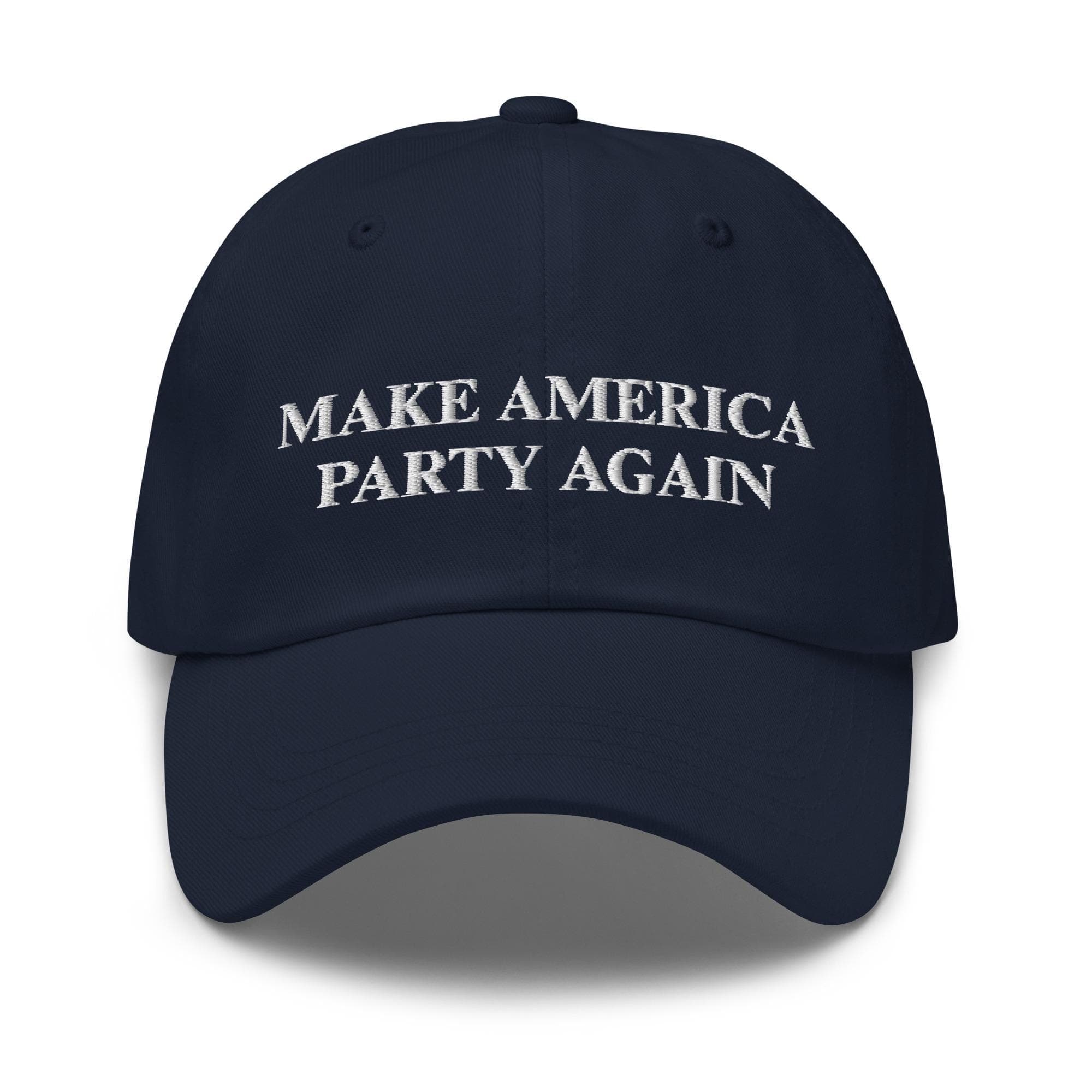 Make America Party Again Hat Embroidered Hat Baseball Hat Red Donald Trump Hat Make America Great Again MAGA HAT Party Hat Birthday Hat