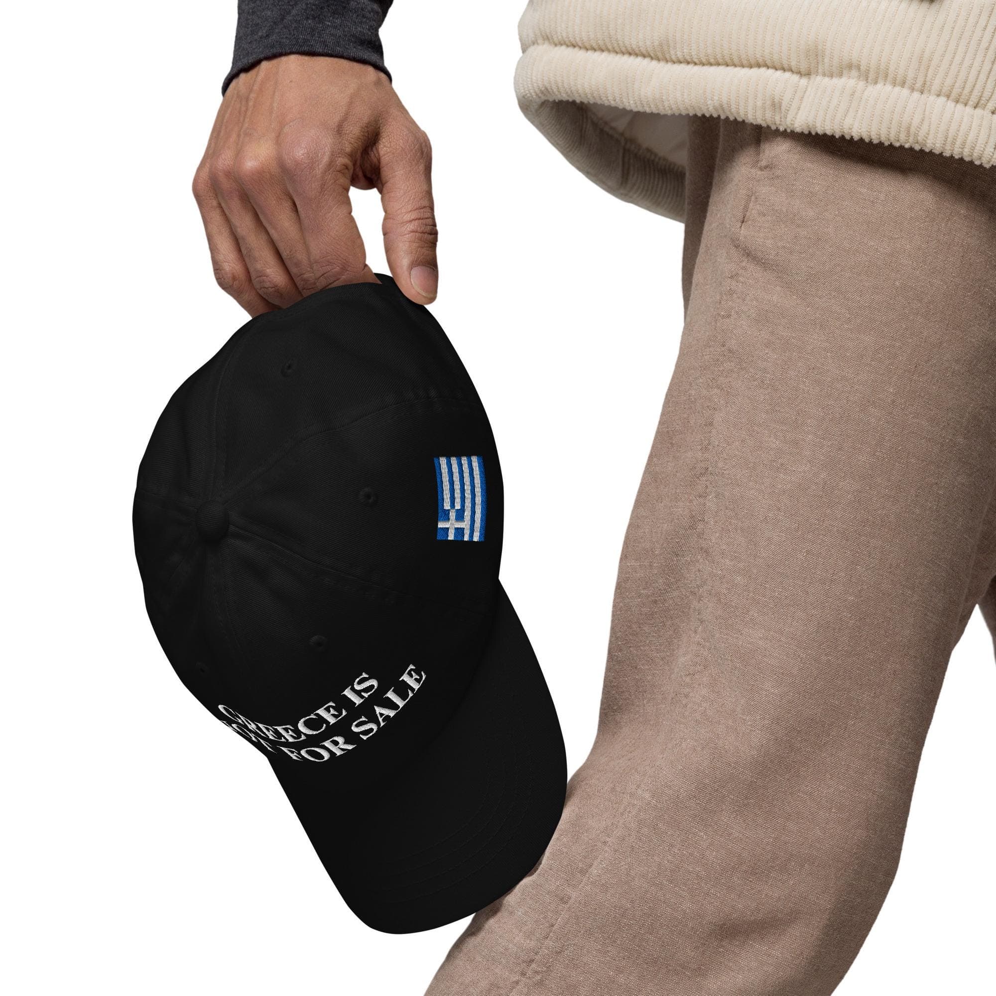 Greece Is Not For Sale Hat | Embroidered Dad Hat | Greece Patriotic Hat | Adjustable Buckle Baseball Cap