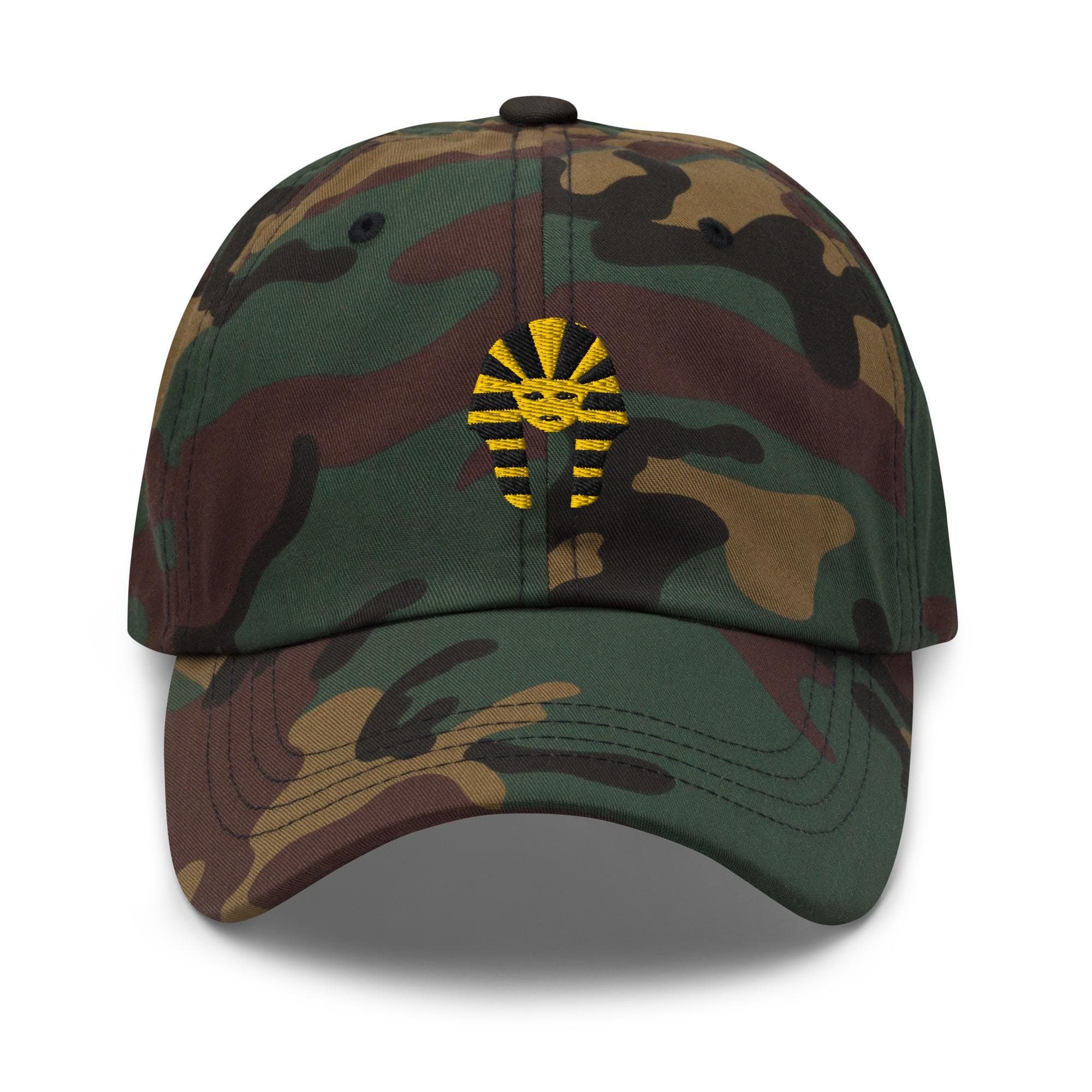 King Tut Embroidered Premium Dad Cap Baseball Cap Egyptian Hieroglyphs King Tut Hat Persian Hats Horus Hat Black Cat Gift for her Egypt Cap