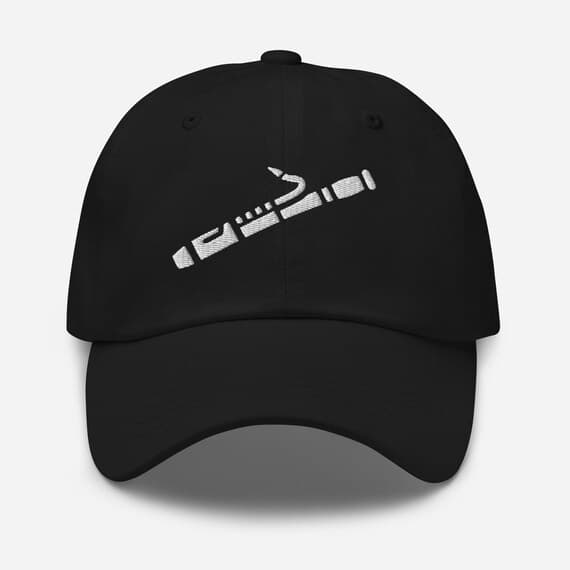 Bassoon Hat Embroidered Cap | Music Lover Gift | Musical Instrument Cap