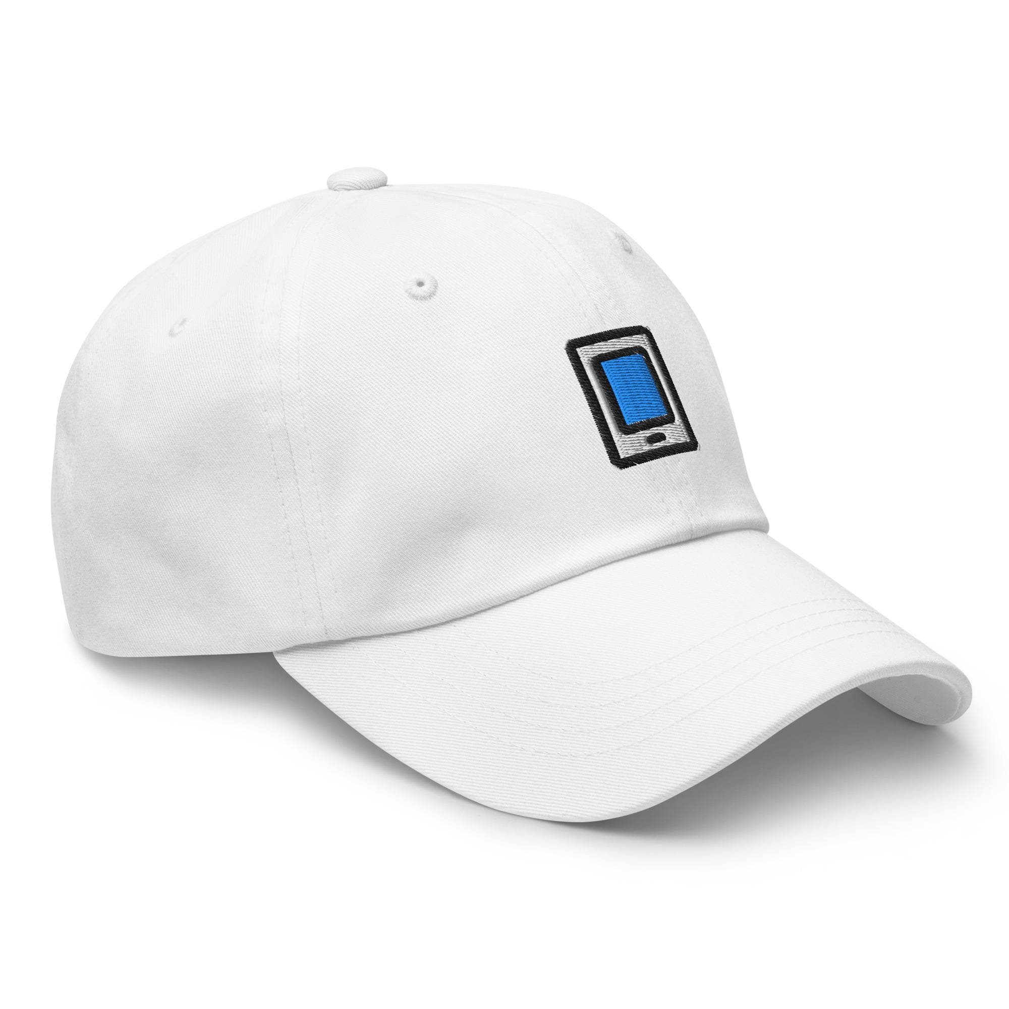 Cute Phone Embroidered Cap, Cartoon Phone Hat, Kawaii Accessories, Trendy Teen Hat, Fun Graphic Baseball Cap