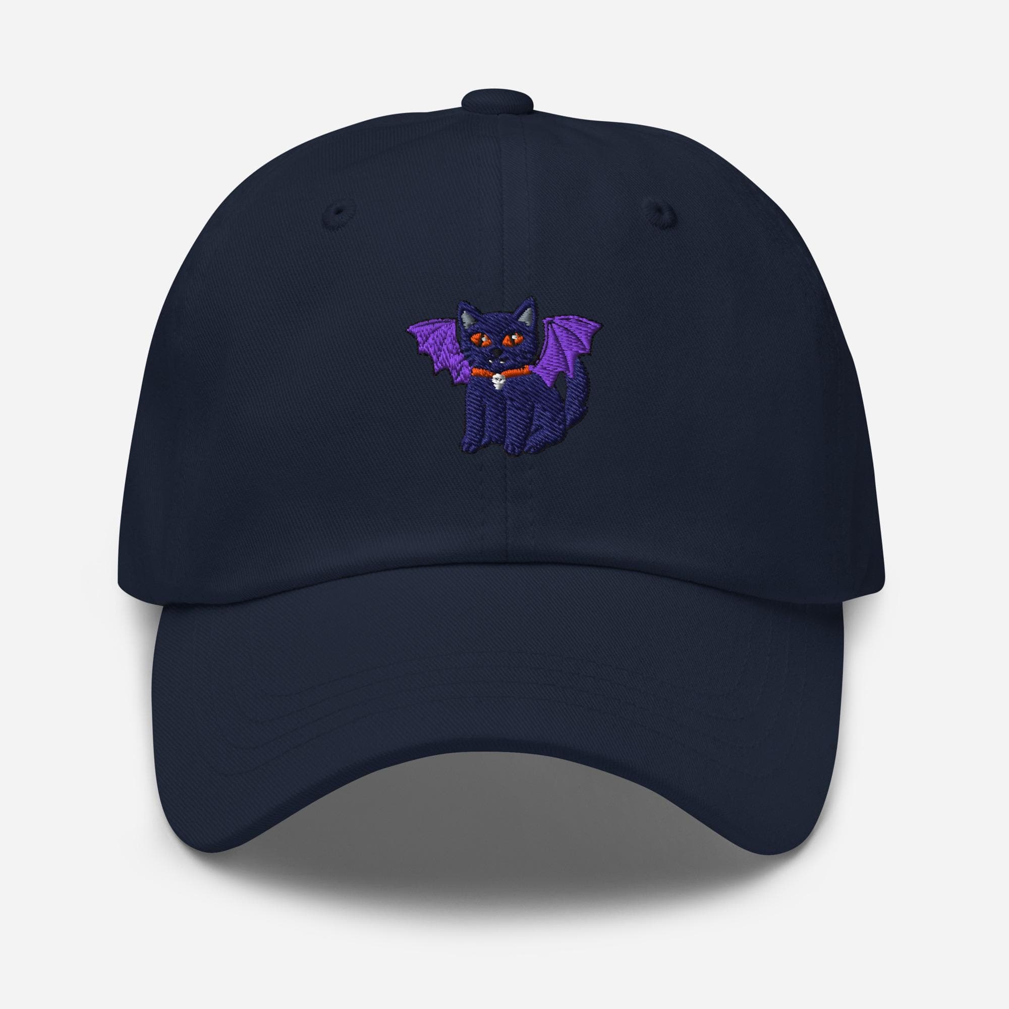 Vampire Cat Hat Embroidered Dad Cap cat vampire
cat vampire hat
cat hat
hat with vampire cat
hat with cat
halloween cat
cat with wings
funny cat hat
violet cat
black cat
funny black cat