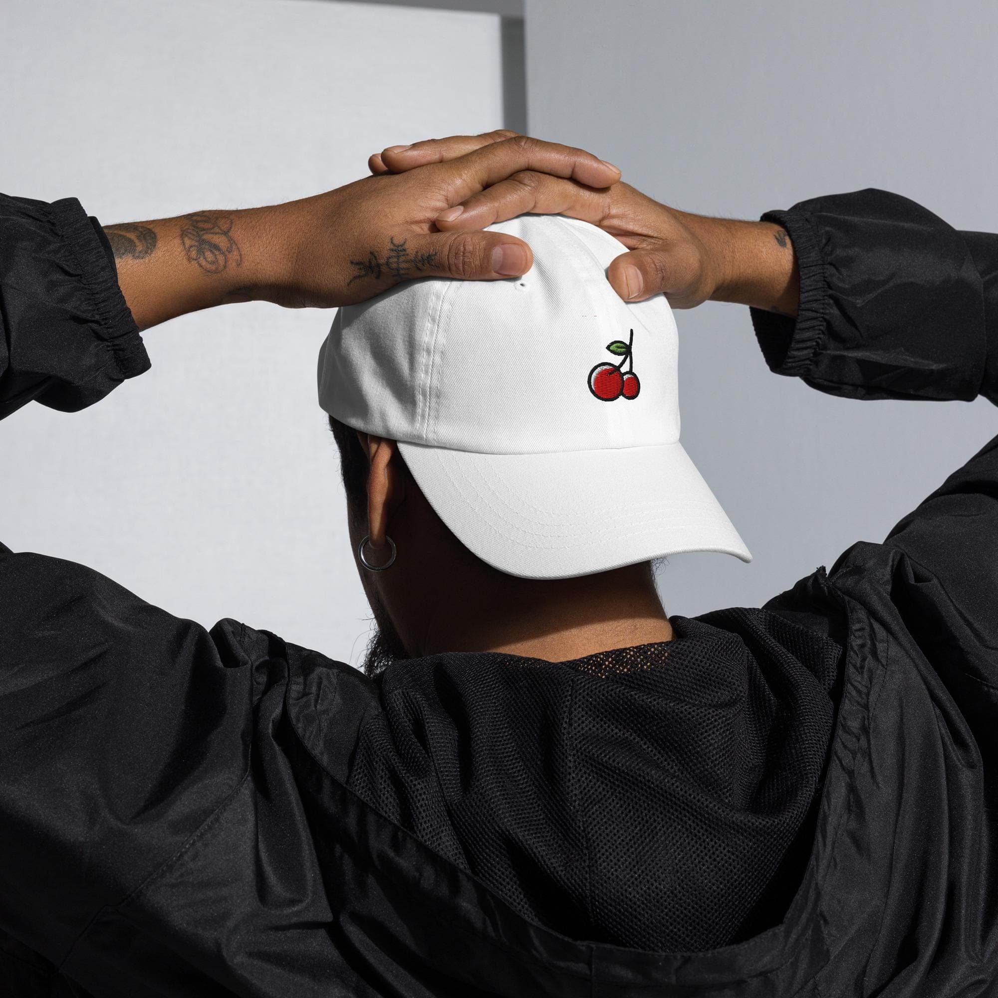 Embroidered Cherry Hat – Cute Fruit Baseball Cap, Aesthetic Dad Hat, Summer Embroidery Gift for Her & Him