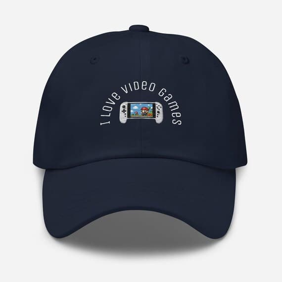 I love video games Hat Embroidered Dad Cap | Gamer Hat Gift