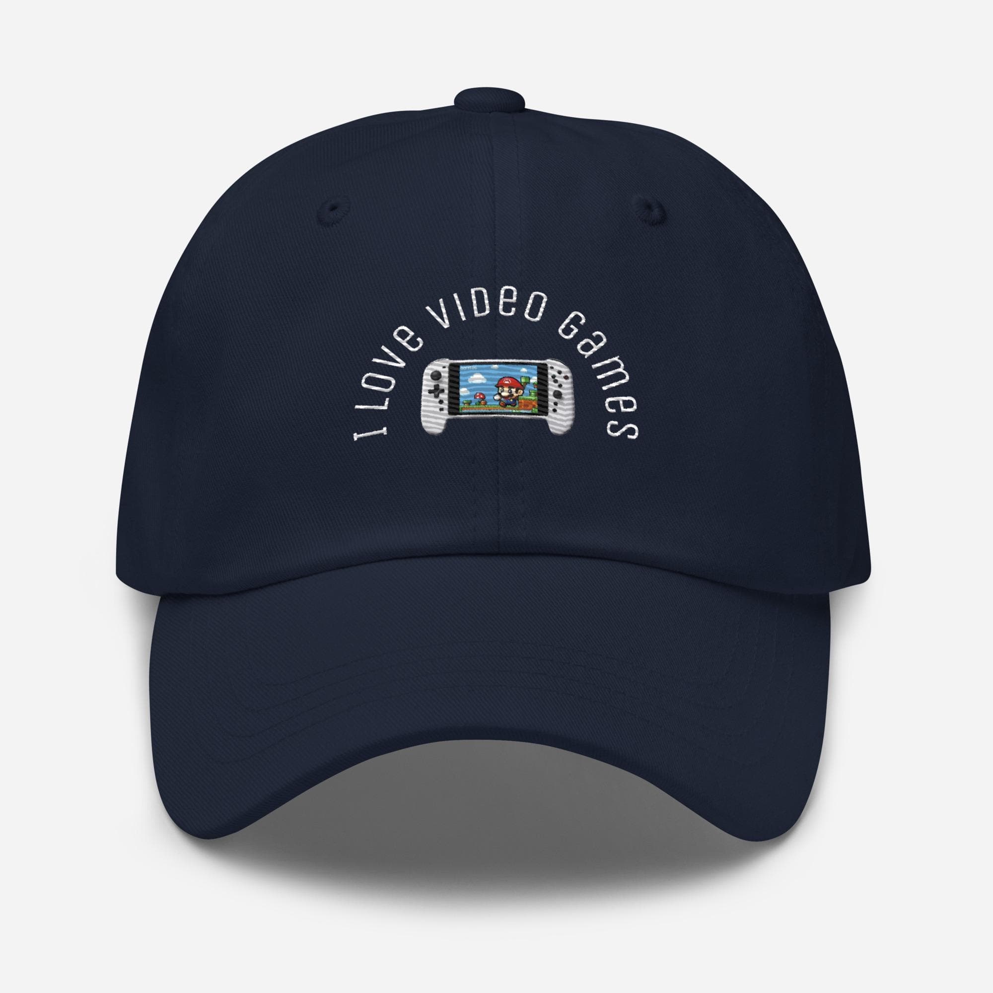 I love video games Hat Embroidered Dad Cap | Gamer Hat Gift
gamer hat
controller hat
mario cart hat
gift for gamers
gift for teen boys
hat for teens
funny hat
funny cap
funny quotes on hat
funny sayings on hat
nintendo controller