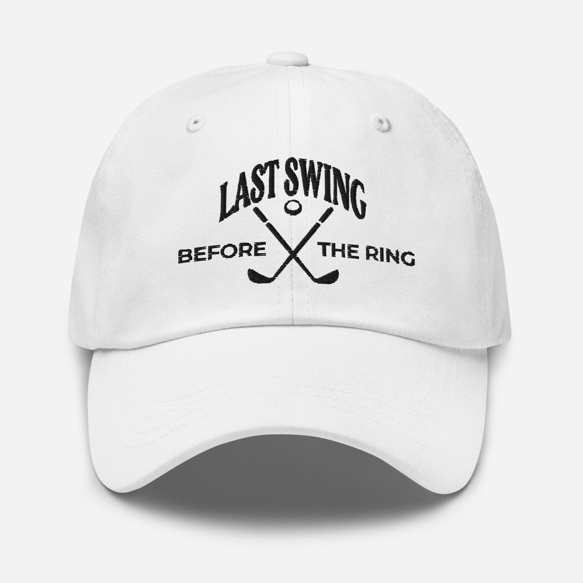 Last Swing Before The Ring Cap, Golf Party Hats, Golf Trip Hat, Golf Rope Hat, Golfing Group Hats, Matching Golf Cap, Golfer Trip Hat