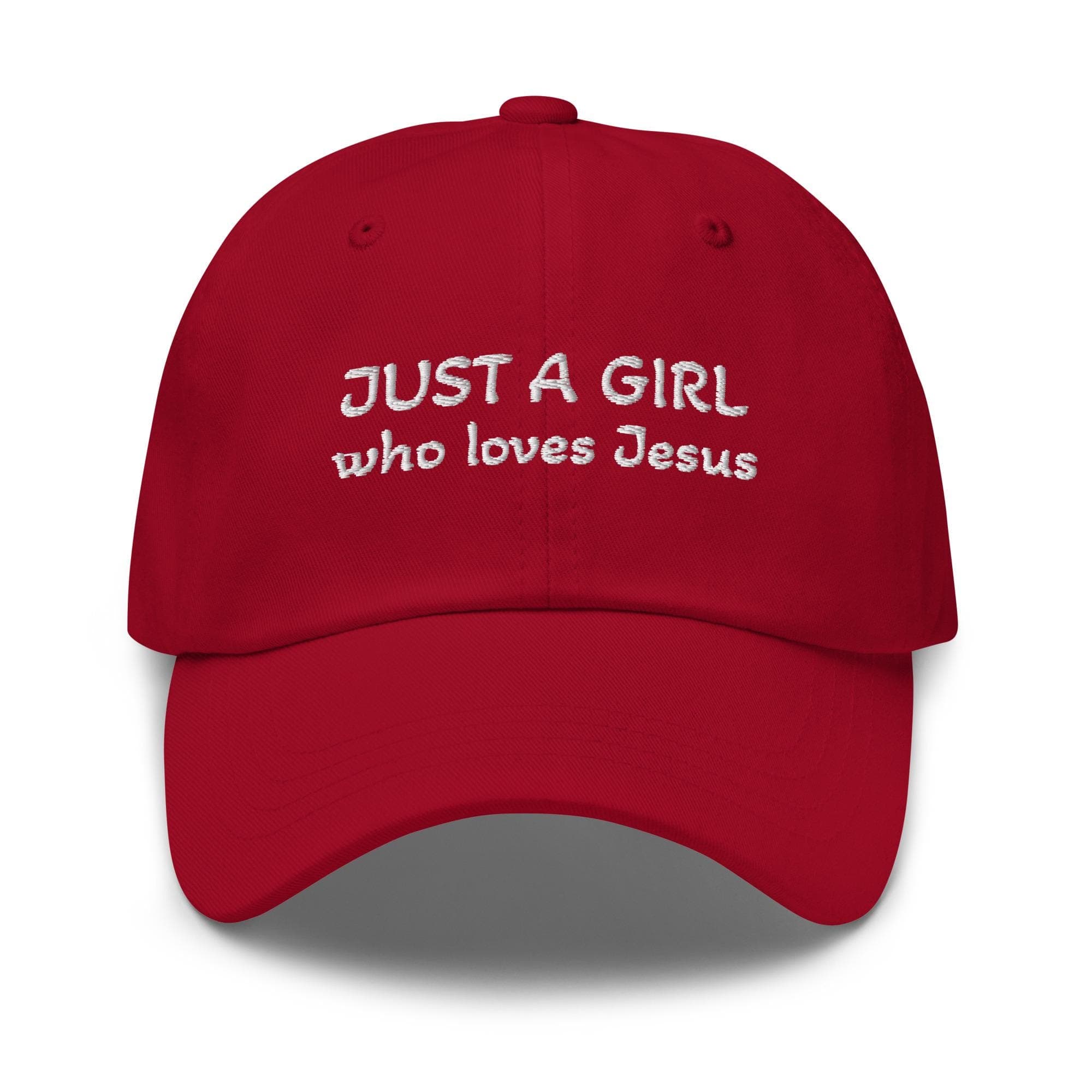 Just A Girl Who Loves Jesus Hat | Embroidered Dad Hat | Christian Hat