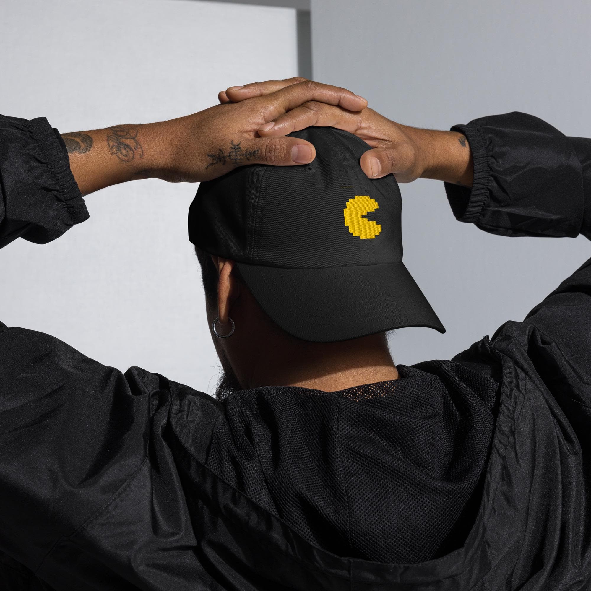 Pac-Man Embroidered Hat – Retro Arcade Gamer Cap, Classic Video Game Dad Hat, Pixel Gaming Style