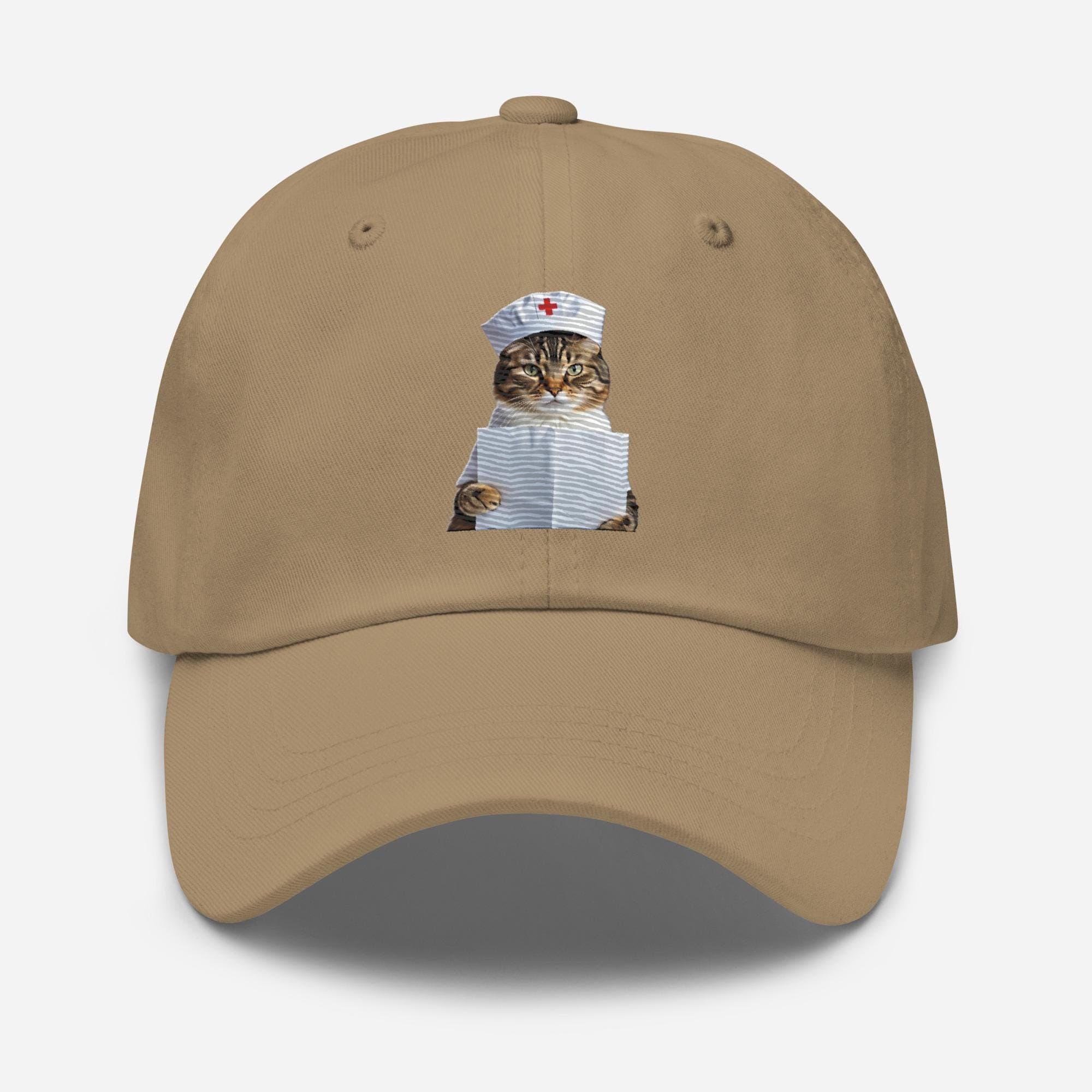 Nurse Cat Hat Embroidered Dad Cap 
gift for nursing
nursing student gift
nursing student hat
medical student gift
gift for doctor
funny cat
funny cat hat
birthday gift