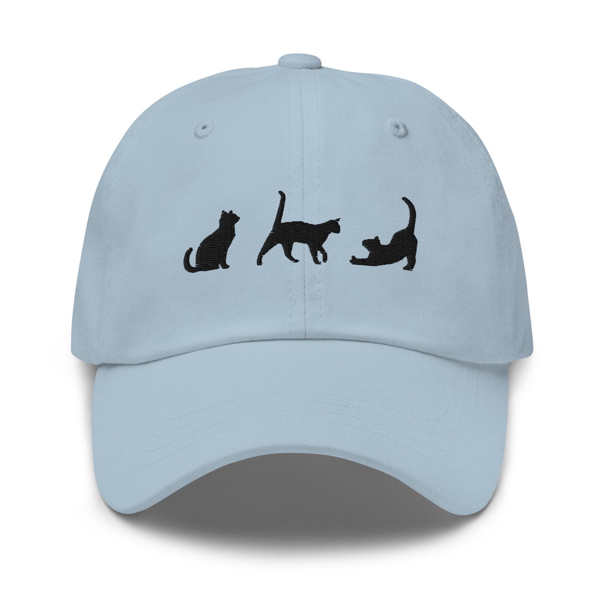 Cute Cats Playing Hat Embroidered Hat Unisex Baseball Hat Strapback Cat Lover Gift Cat Mom Cat Dad