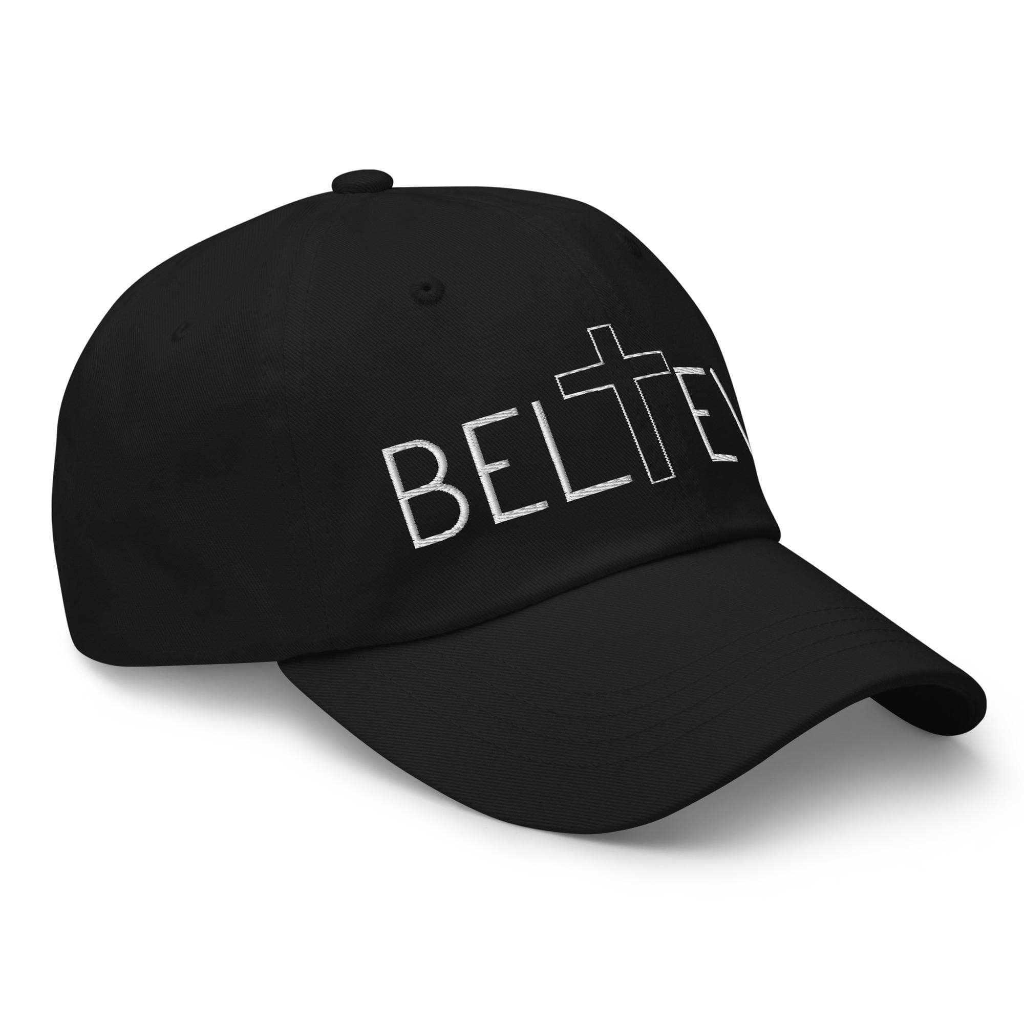 Believe Embroidered Hat | Inspirational Baseball Cap | Positive Message Dad Hat | Adjustable Minimalist Cap for Men & Women