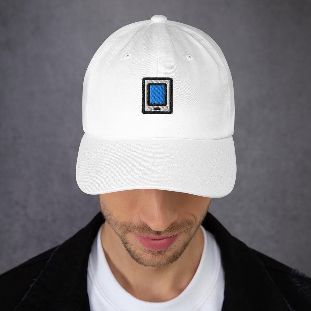 Cute Phone Embroidered Cap, Cartoon Phone Hat, Kawaii Accessories, Trendy Teen Hat, Fun Graphic Baseball Cap
