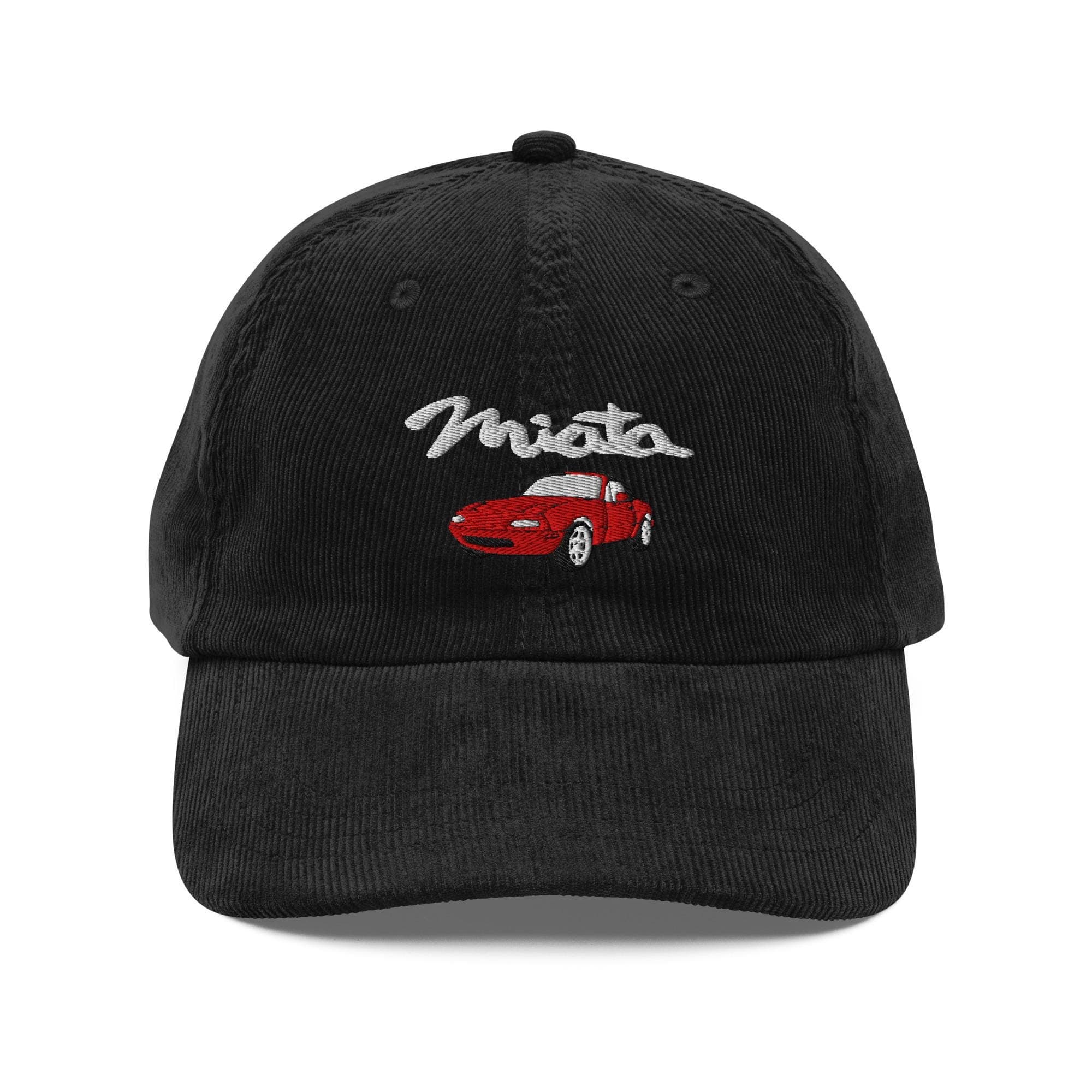 Red Miata Embroidered Corduroy Cap | Mazda MX5 Dad Hat | JDM Car Lover Gift | Vintage Corduroy Baseball Cap | Miata NA ND Inspired Hat