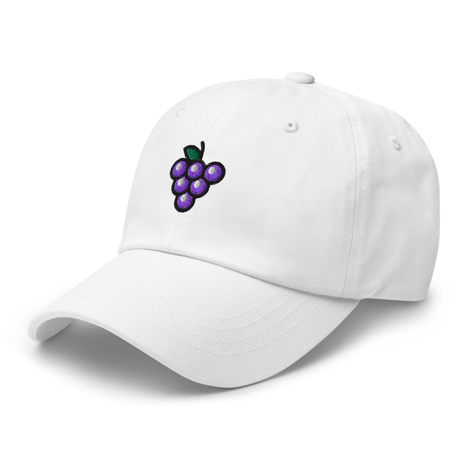 Embroidered Grapes Cap | Wine Lover Hat | Fruit Themed Cap | Vineyard Gift