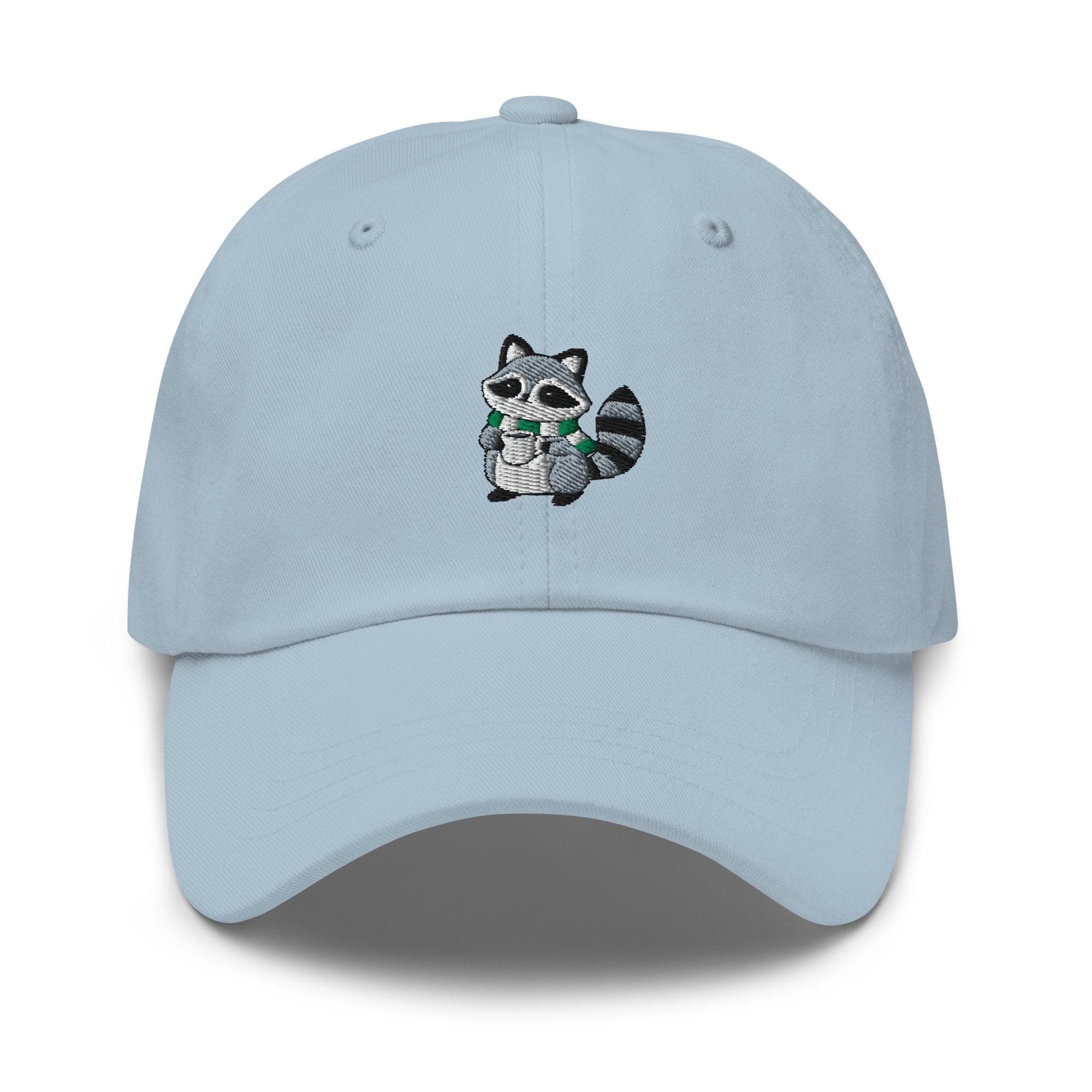 Raccoon Hat Drinking Coffee Embroidered Dad Hat, Gift For Raccoon Lovers Baseball Cap, Dad Cap Gifts, Gift for Dad Gift for Mom Raccoon Hat