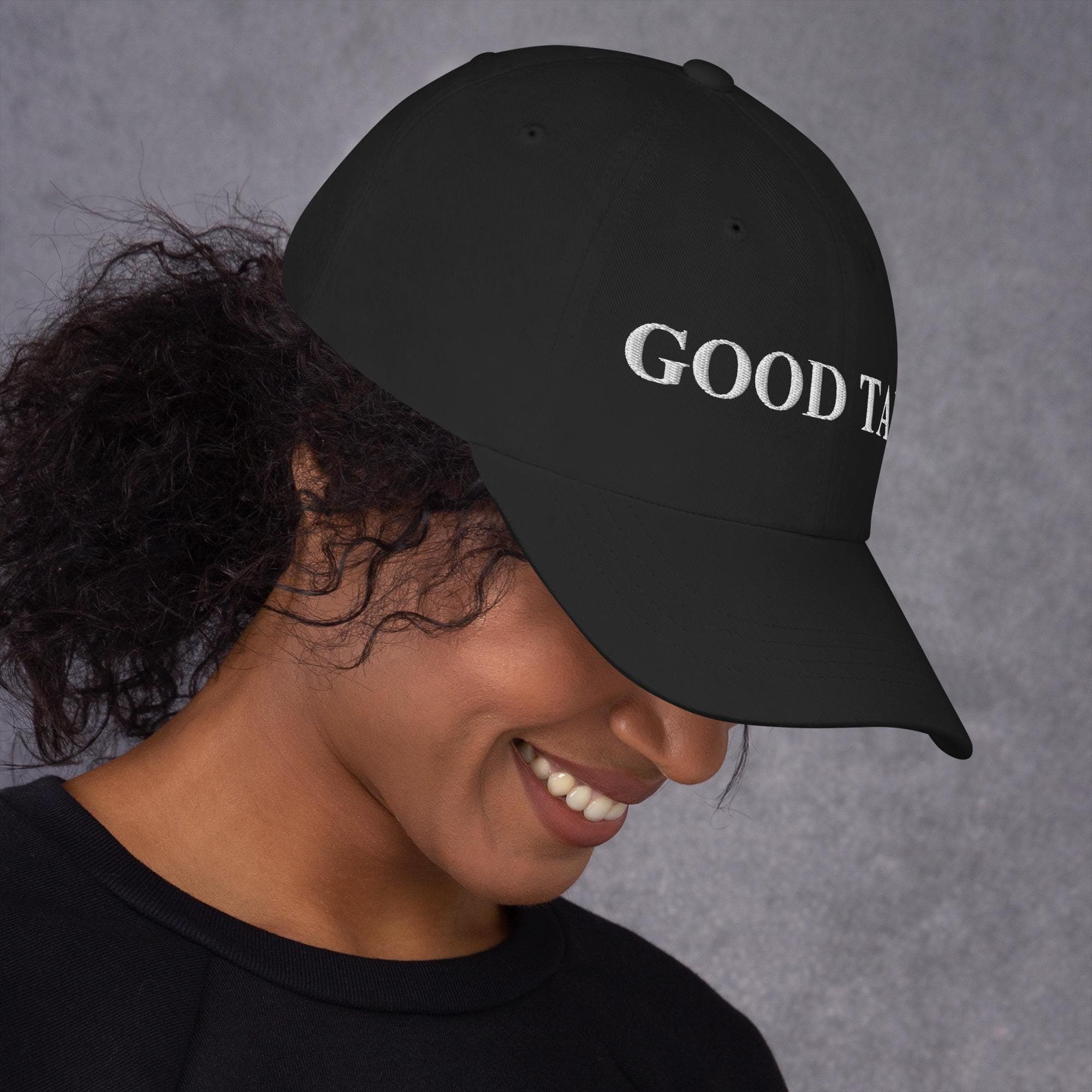 Good Talk Hat Embroidered Dad Cap talkative
conversational hat
conversation starter
funny hat
good vibes
positive vibe
funny quotes
monogram cap
motivational quotes
inspirational quotes
gift for friend
friendly