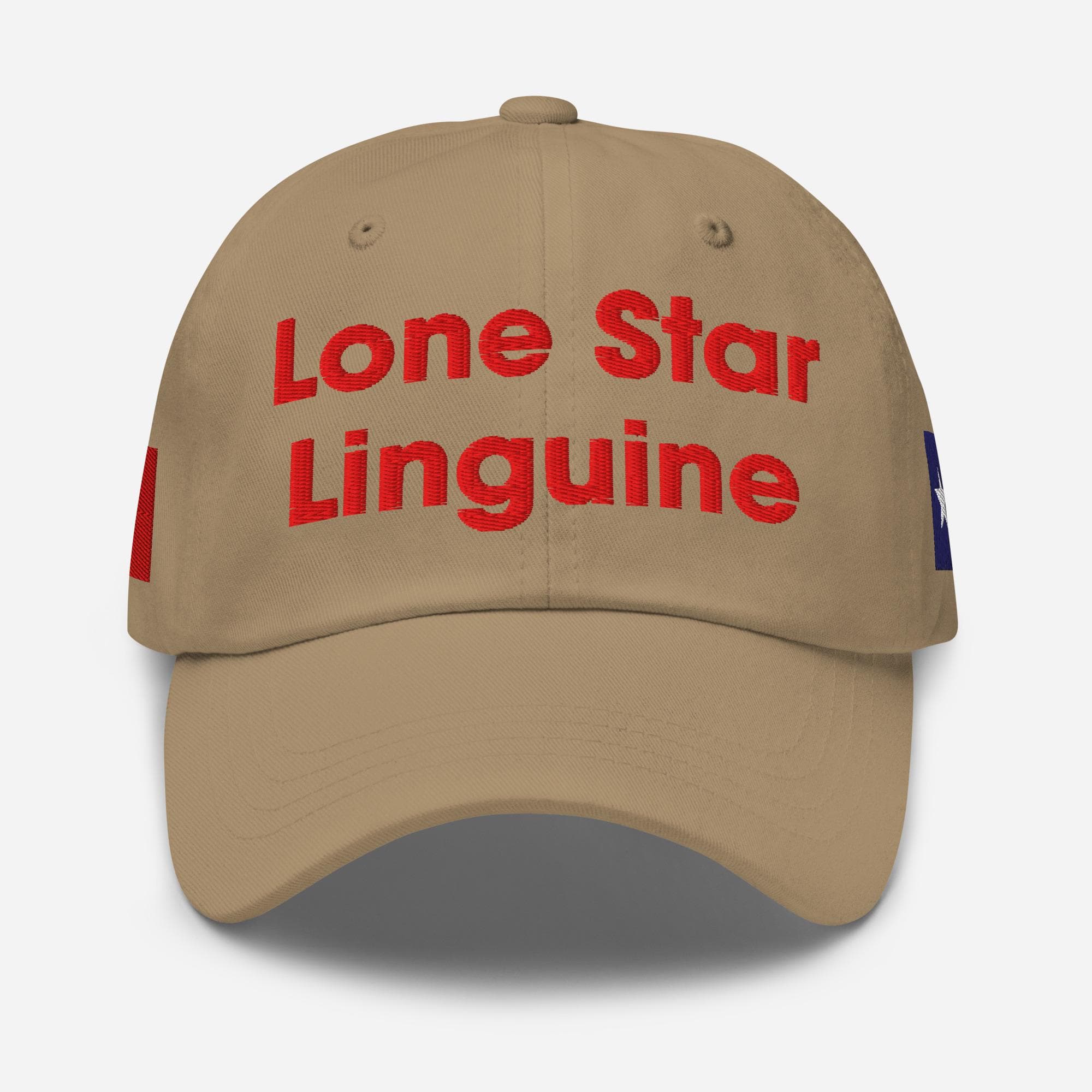 Lone Star Linguine Hat with Texas flag and Italy Flag