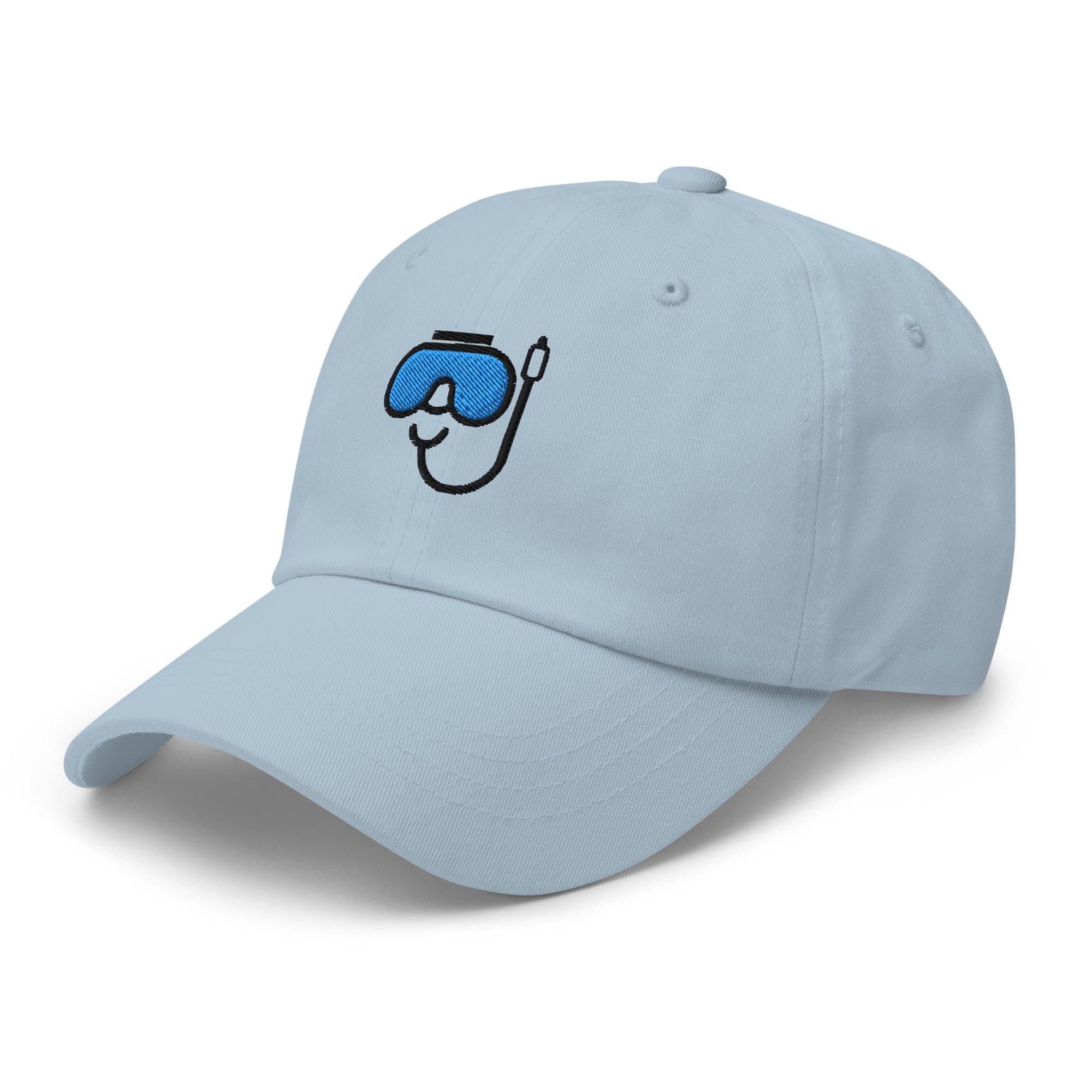 Scuba Diving Hat Embroidered Cap with Diving Goggles Icon | Diver Gift | Ocean Adventure Baseball Cap for Snorkel & Dive Lovers