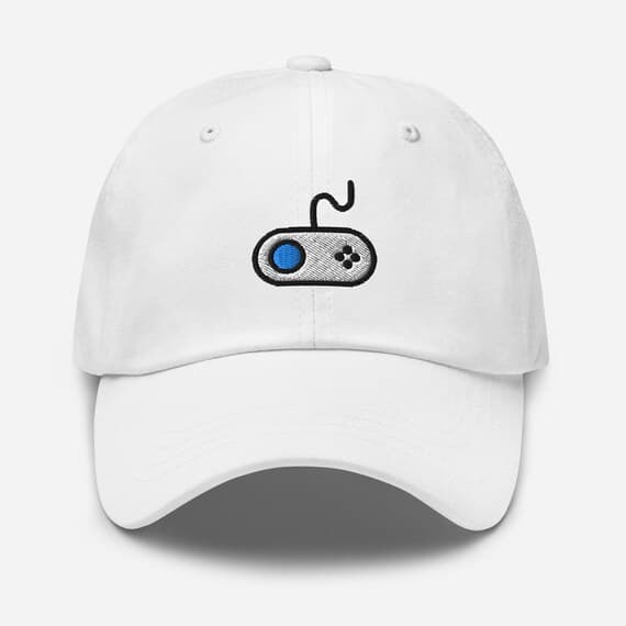 Game Controller Embroidered Cap – Gamer Baseball Hat, Gaming Dad Hat, Video Game Streetwear Gift for Gamers & Esports Fans