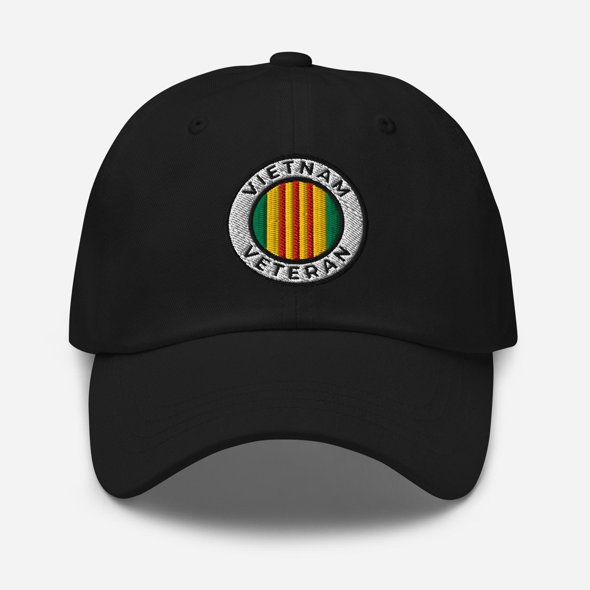 Vietnam Veteran Dad Hat Baseball Cap | Embroidered Military Veteran Cap | Army Navy Air Force Gift for Veterans