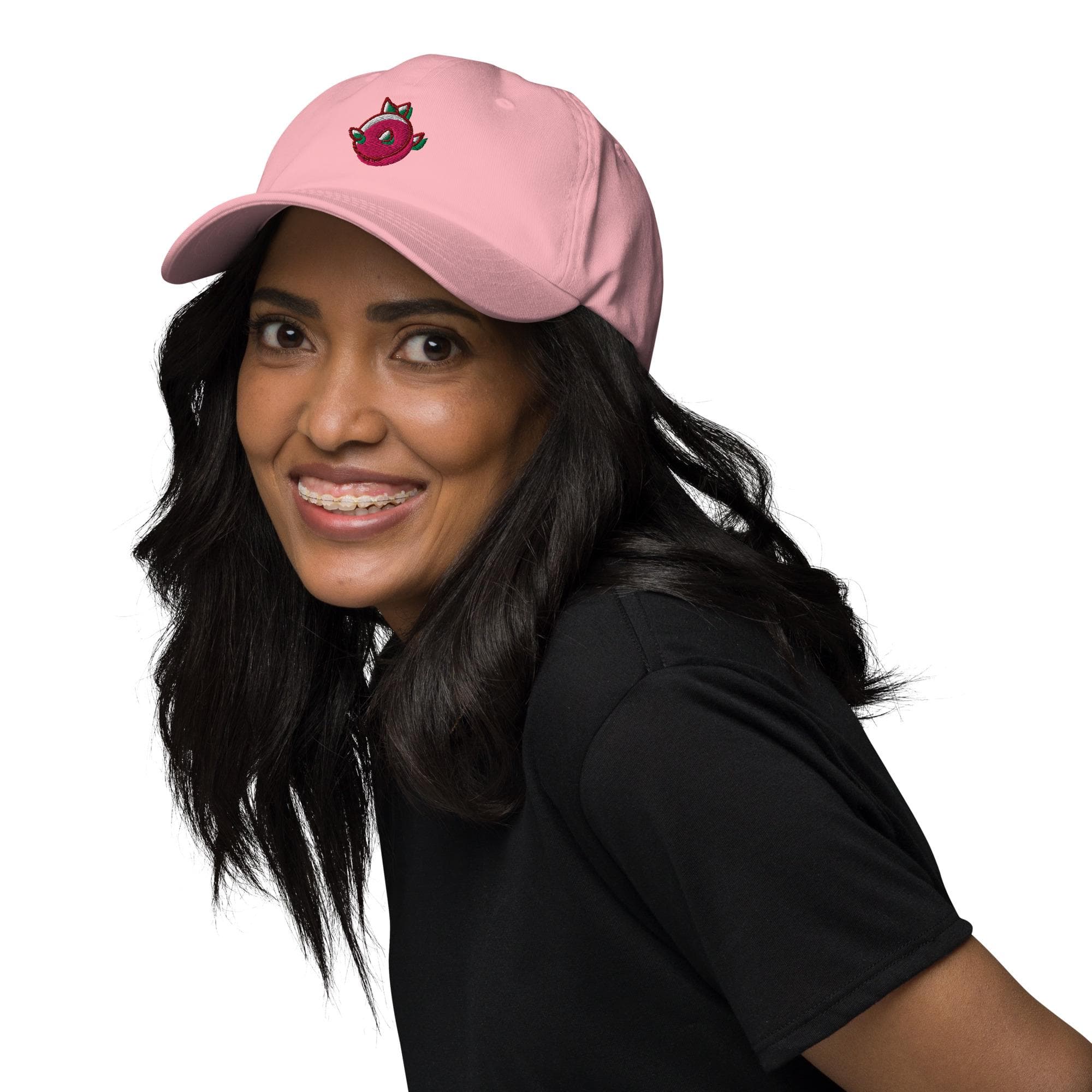 Dragon Fruit Baseball Dad Cap – Embroidered Fruit Hat, Summer Aesthetic Headwear, Casual Adjustable Cap Gift