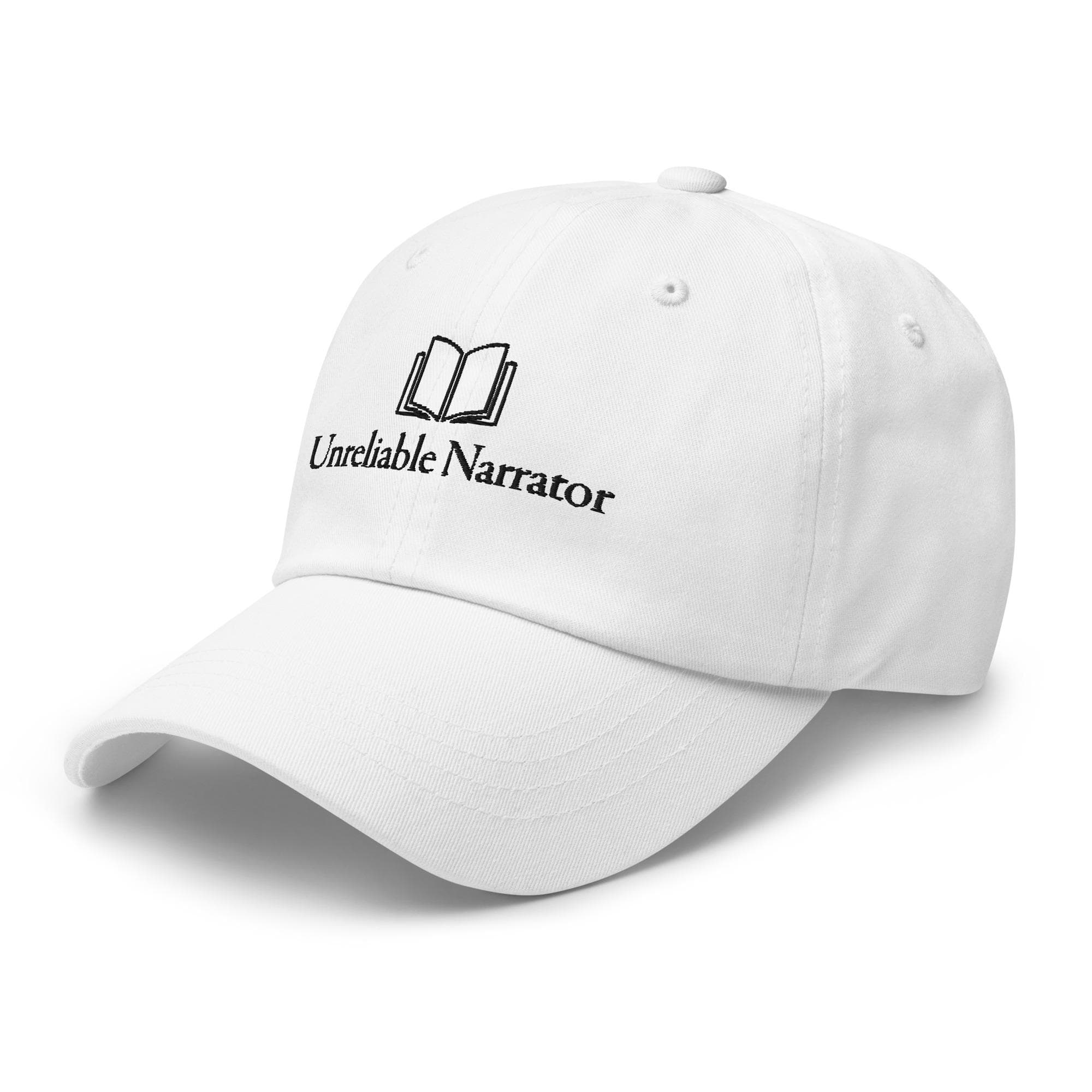Unreliable Narrator Dad Cap | Book Lover Baseball Hat | Literary Gift for Book Readers Writers