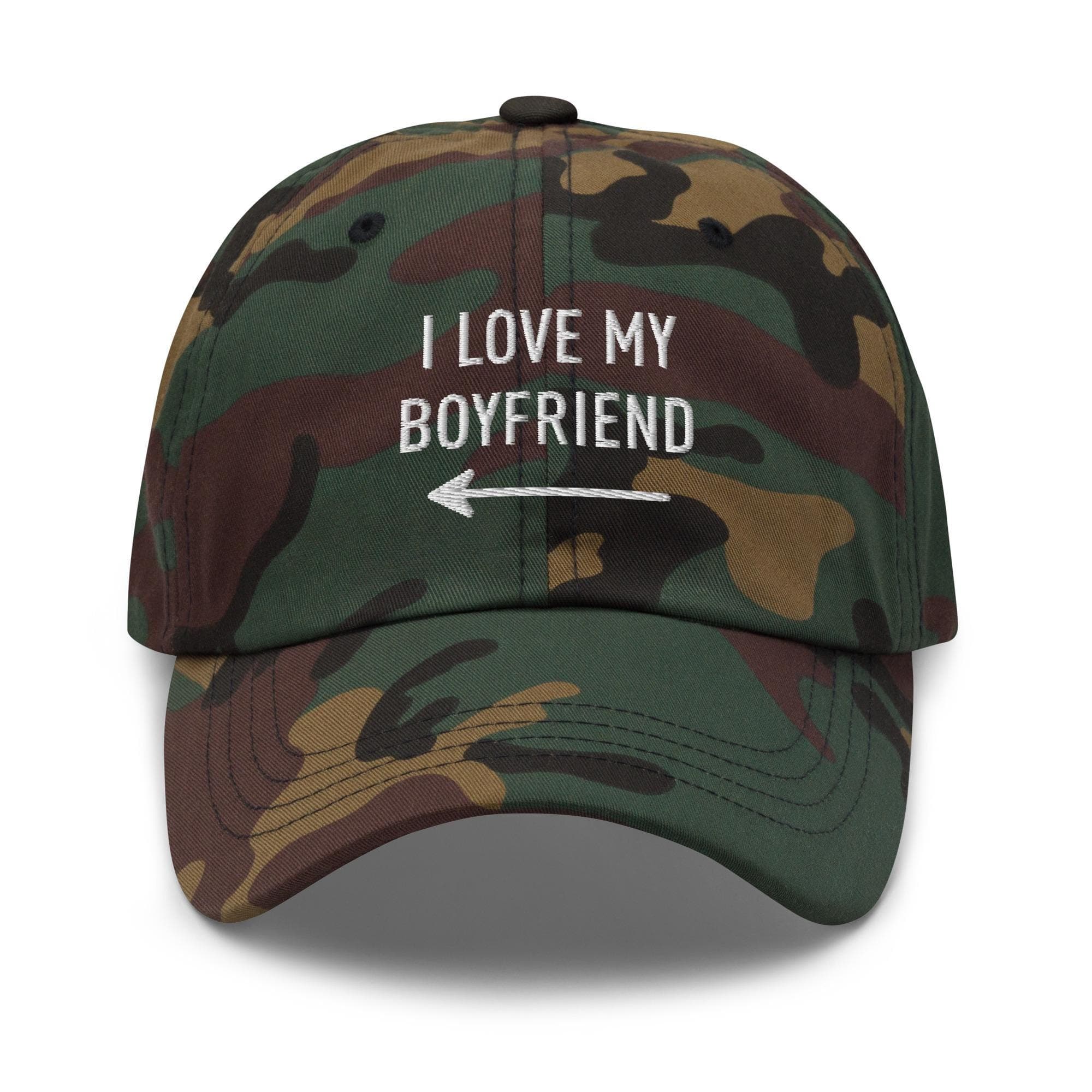 Funny Girlfriend Hat, Valentines Day Hat, Gifts for Boyfriend Dad Cap, I Love My Boyfriend Hat, Valentines Gift for Men Baseball Cap