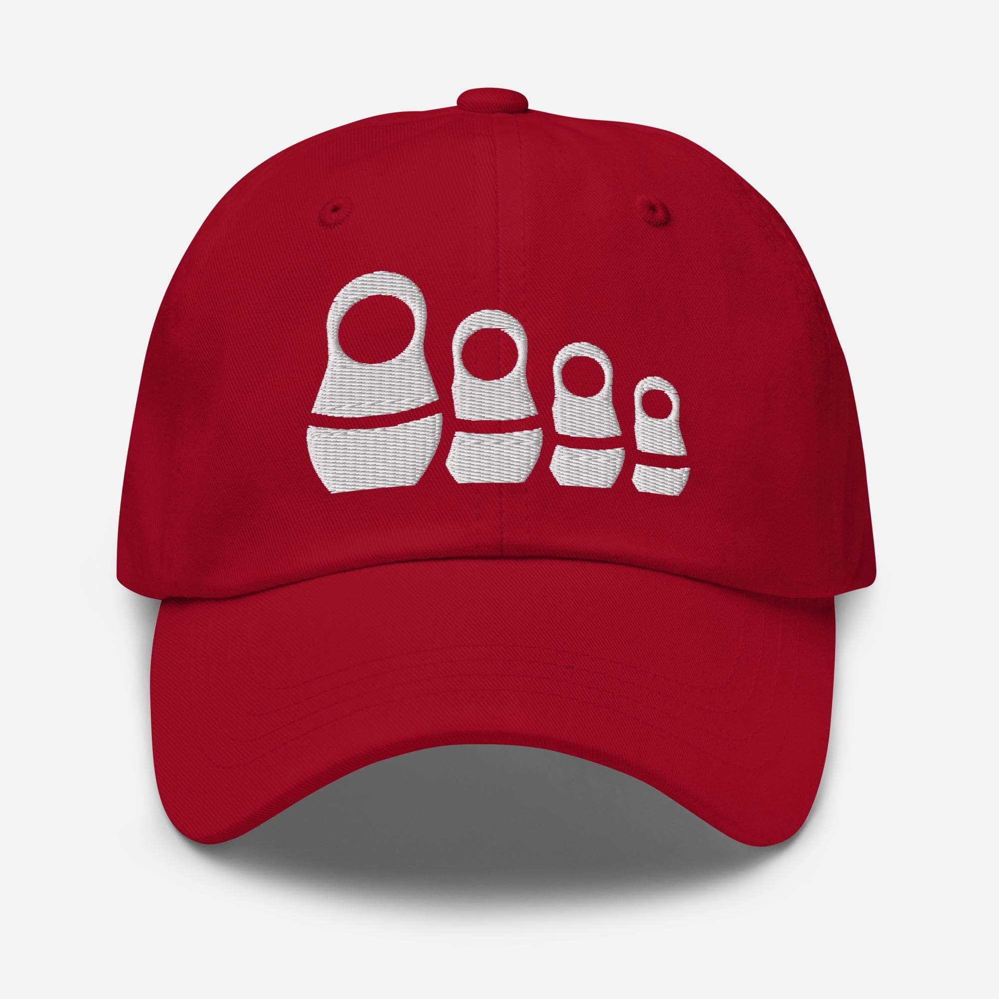 Embroidered Matryoshka Doll Hat – Russian Nesting Dolls Cap – Unique Folk Art Embroidery Gift