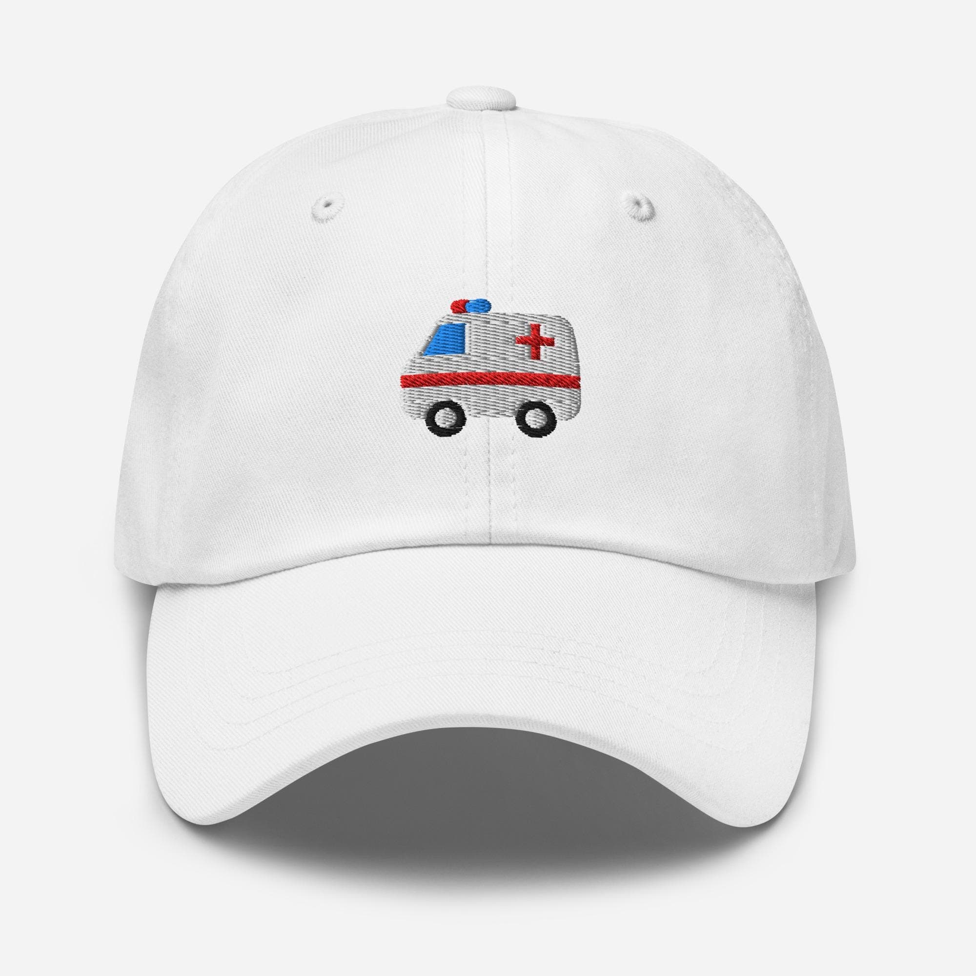 Ambulance Dad Hat Baseball Cap | EMT Paramedic Nurse Gift | Emergency Medical Embroidered Cap