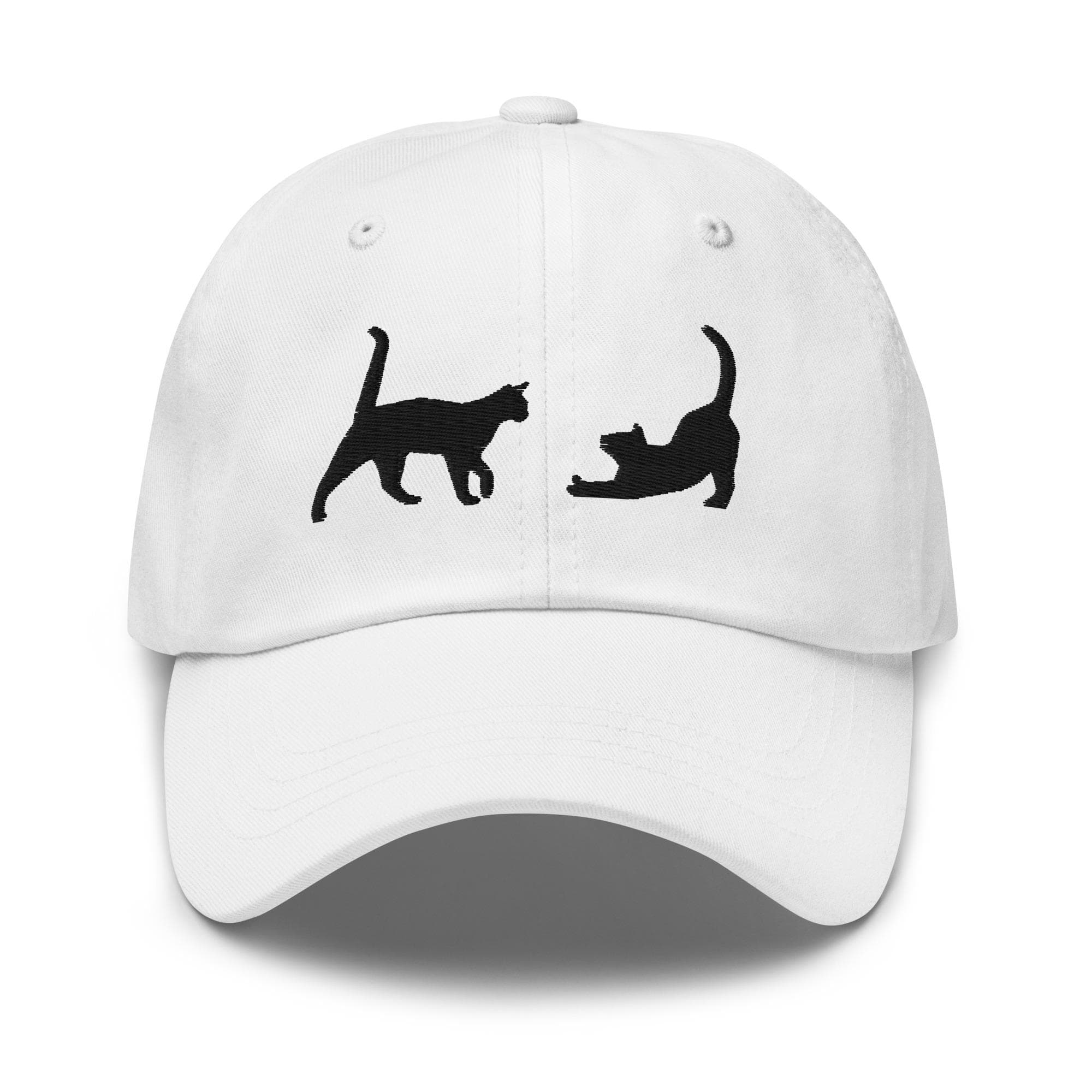 Two Black Cat Hat Embroidered Hat Unisex Baseball Hat Strapback Cat Lover Gift Cat Mom Cat Dad