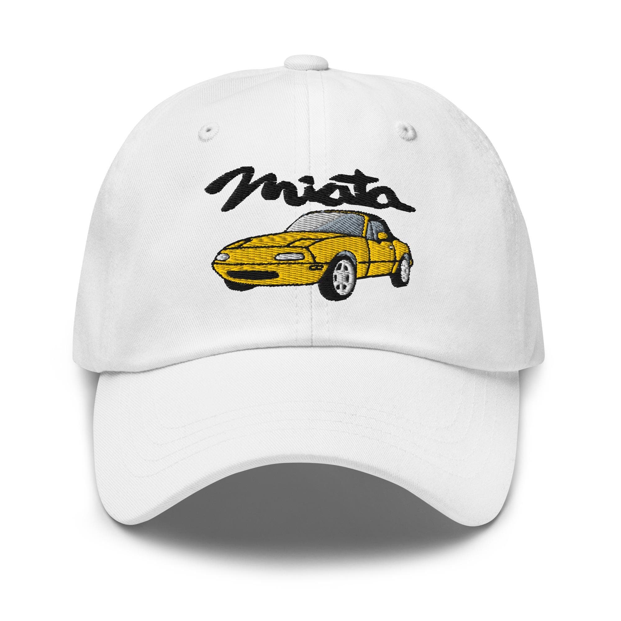 Yellow Miata Mazda Hat Embroidered Dad Cap