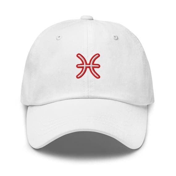 Pisces Zodiac Cap – Astrology Hat for Star Sign Lovers, Horoscope Embroidered Baseball Cap, Pisces Gift