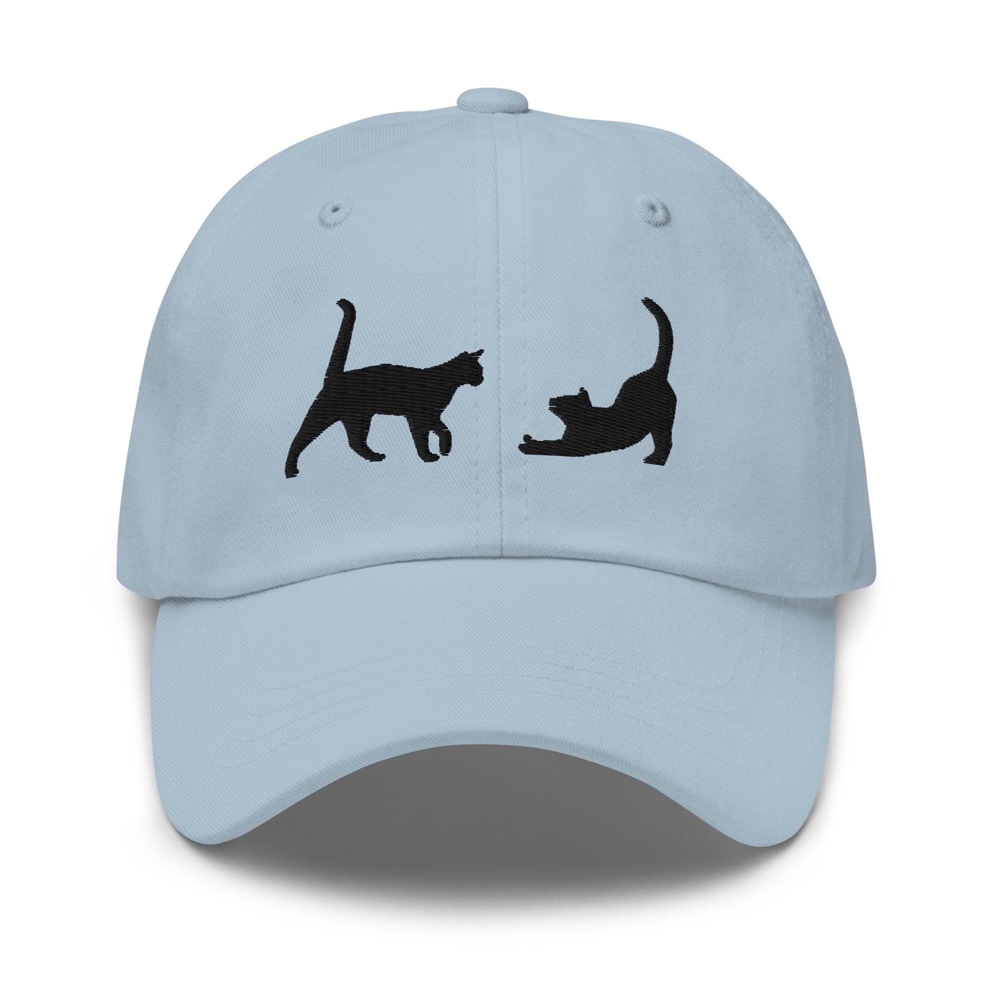 Two Black Cat Hat Embroidered Hat Unisex Baseball Hat Strapback Cat Lover Gift Cat Mom Cat Dad