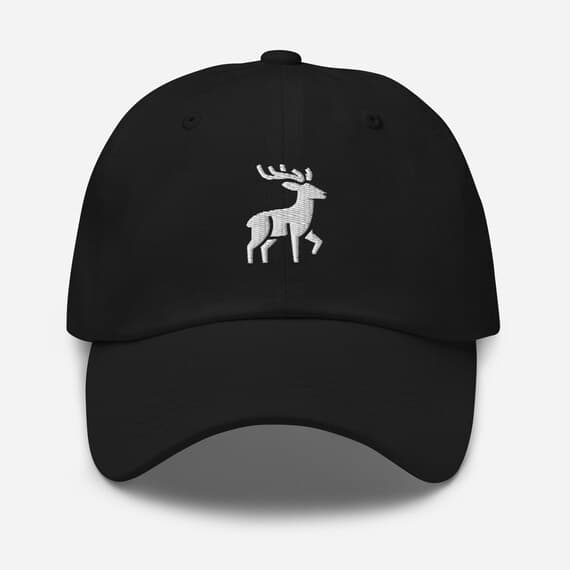 Deer Hat Embroidered Cap – Cute Wildlife Cap for Nature Lovers