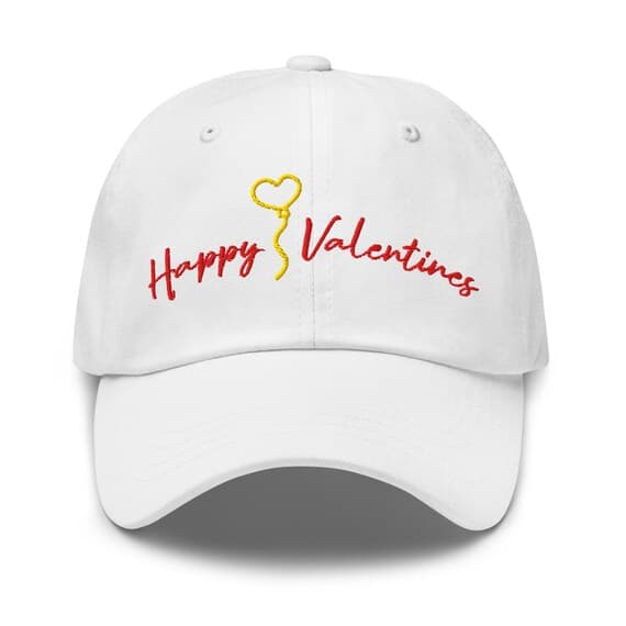 Happy Valentines Cap Embroidered Hat Happy Valentines Hat Baseball Cap Valentines Gift for Her Gift For Him Gift for Girlfriend Boyfriend