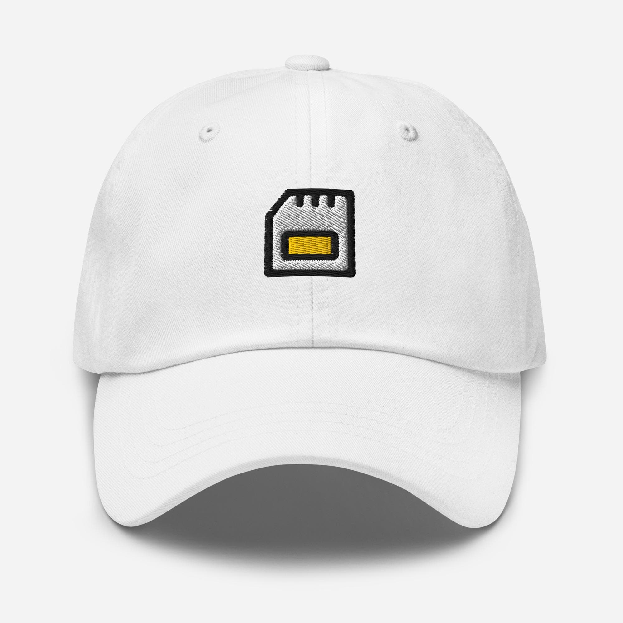SIM Card Cap – Tech Lover Embroidered Hat – Geek Gift – Mobile Phone Accessories – Fun Cartoon Dad Hat