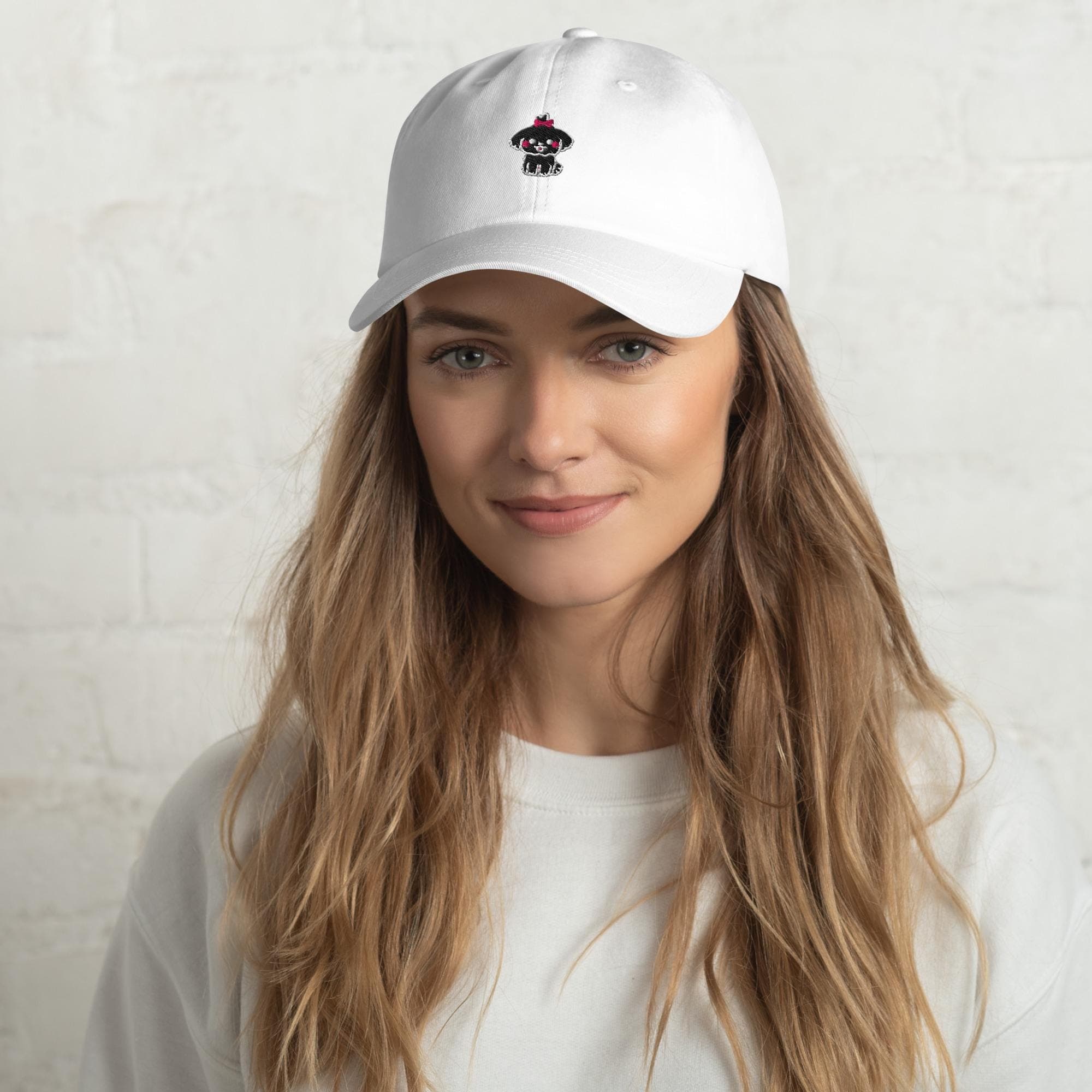 Black Shih Tzu Hat Embroidered Dad Hat Cute Shih Tzu Cap Gift for Dad Dog Animal Lover Hat Gift for Shih Tzu Dog Owner Cute Small Dog Hat