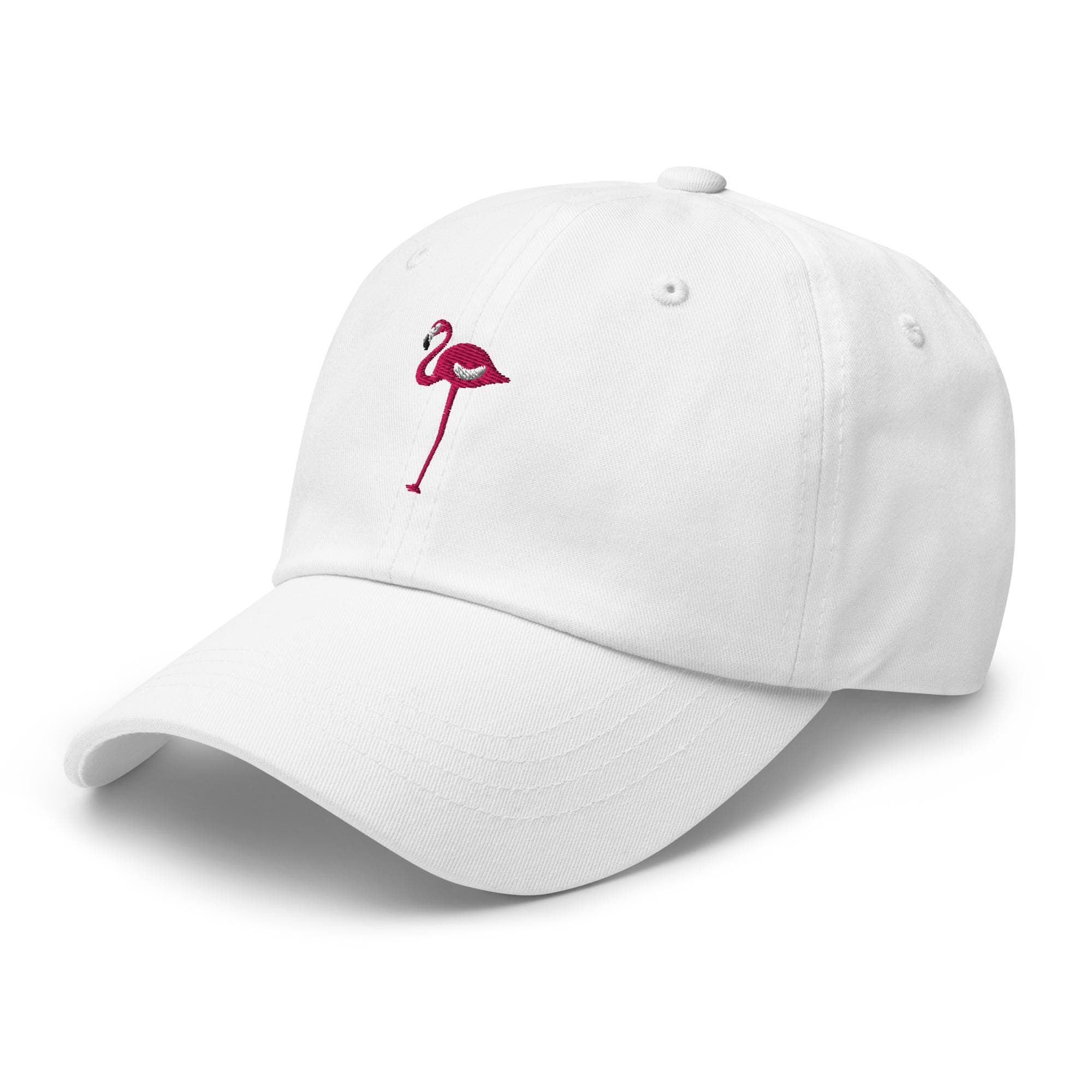 Flamingo Embroidered Cap – Tropical Bird Hat, Summer Beach Baseball Cap, Cute Animal Dad Hat, Gift for Flamingo Lovers