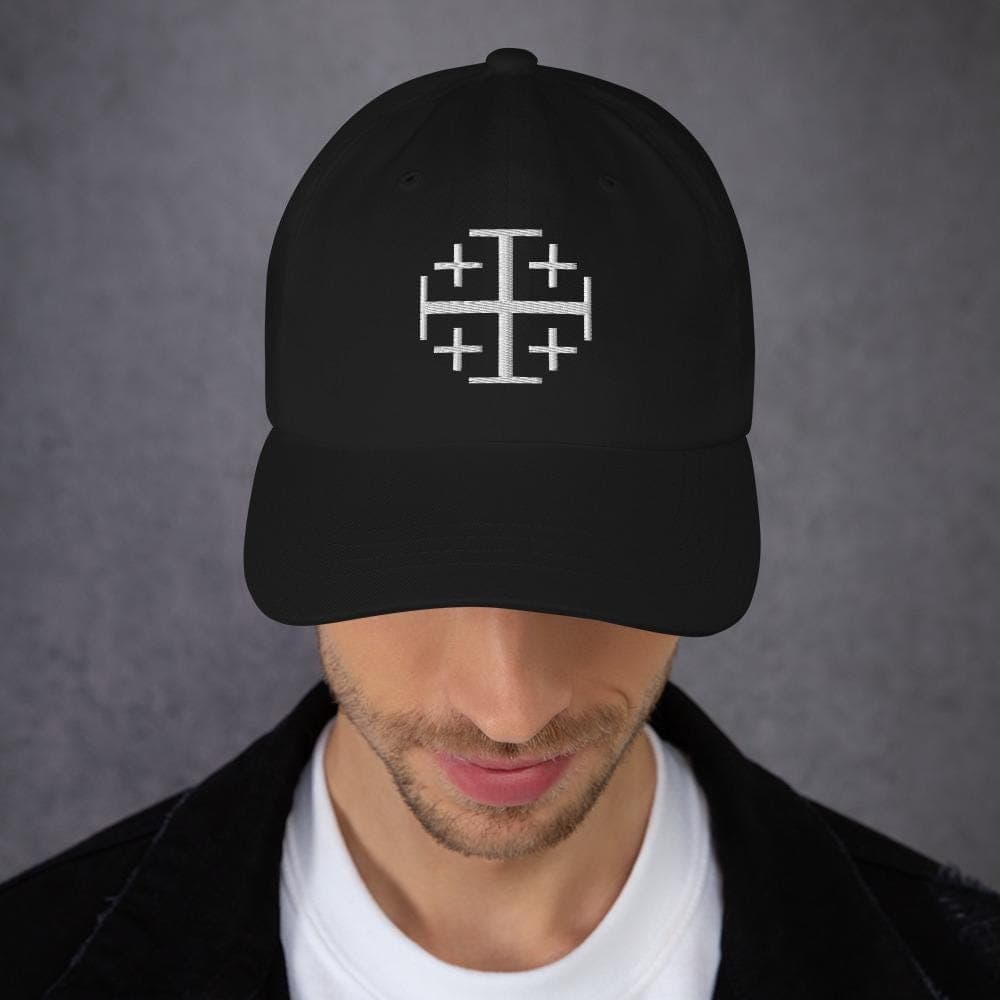 Jerusalem Cross Hat Embroidered Cap – Christian Faith Baseball Cap