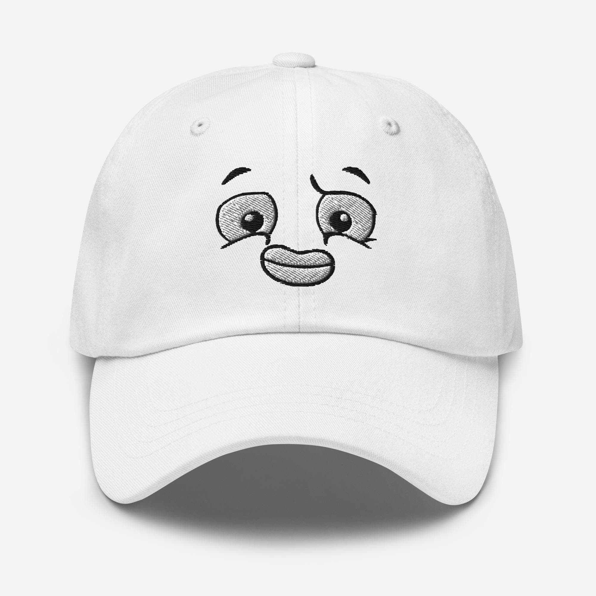 Disgusted Face Embroidered Hat – Funny Cartoon Expression Cap, Unisex Casual Baseball Hat