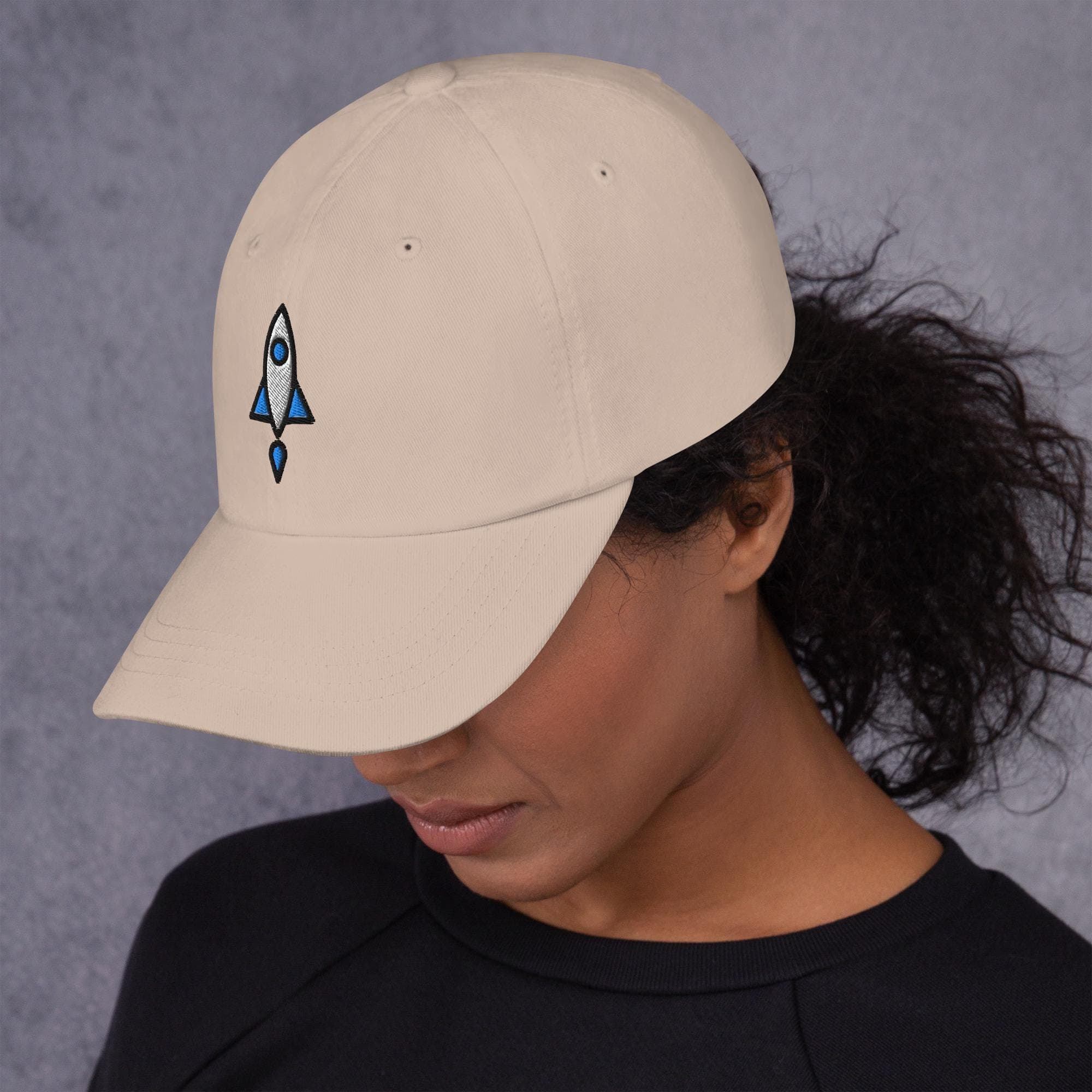 Rocket Embroidered Cap | Space Lover Hat | Astronomy Gift | Rocketship Baseball Cap | Outer Space Dad Hat
