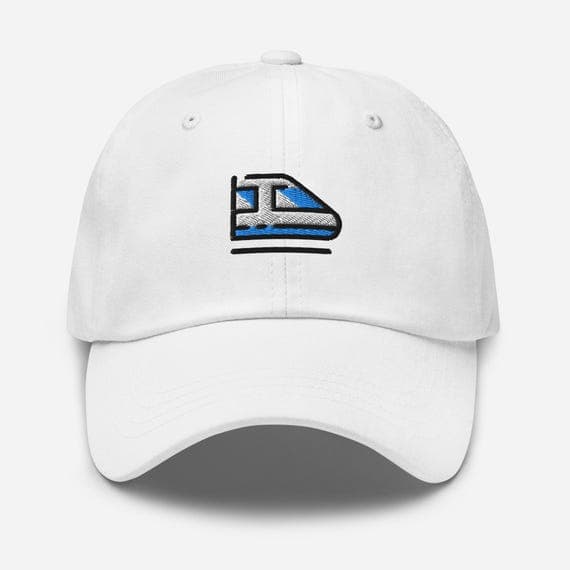 Cute Train Embroidered Hat – Railway Lover Gift, Train Dad Cap, Conductor Baseball Cap, Unique Embroidery Hat
