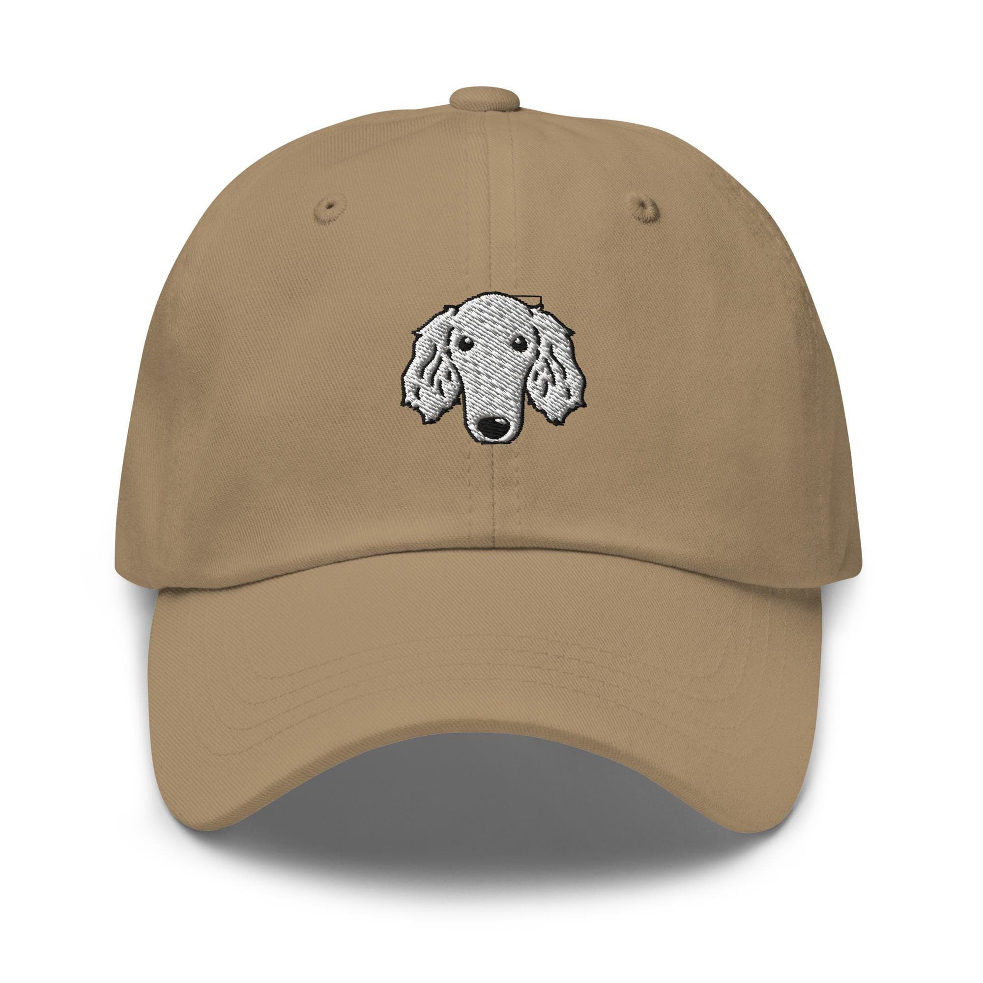 White Borzoi Dog Hat Embroidered Hat Russian Hunting Sighthound Dog Russian Wolfhound Dog Unisex Baseball Hat Gift for Dog Lover For Mom