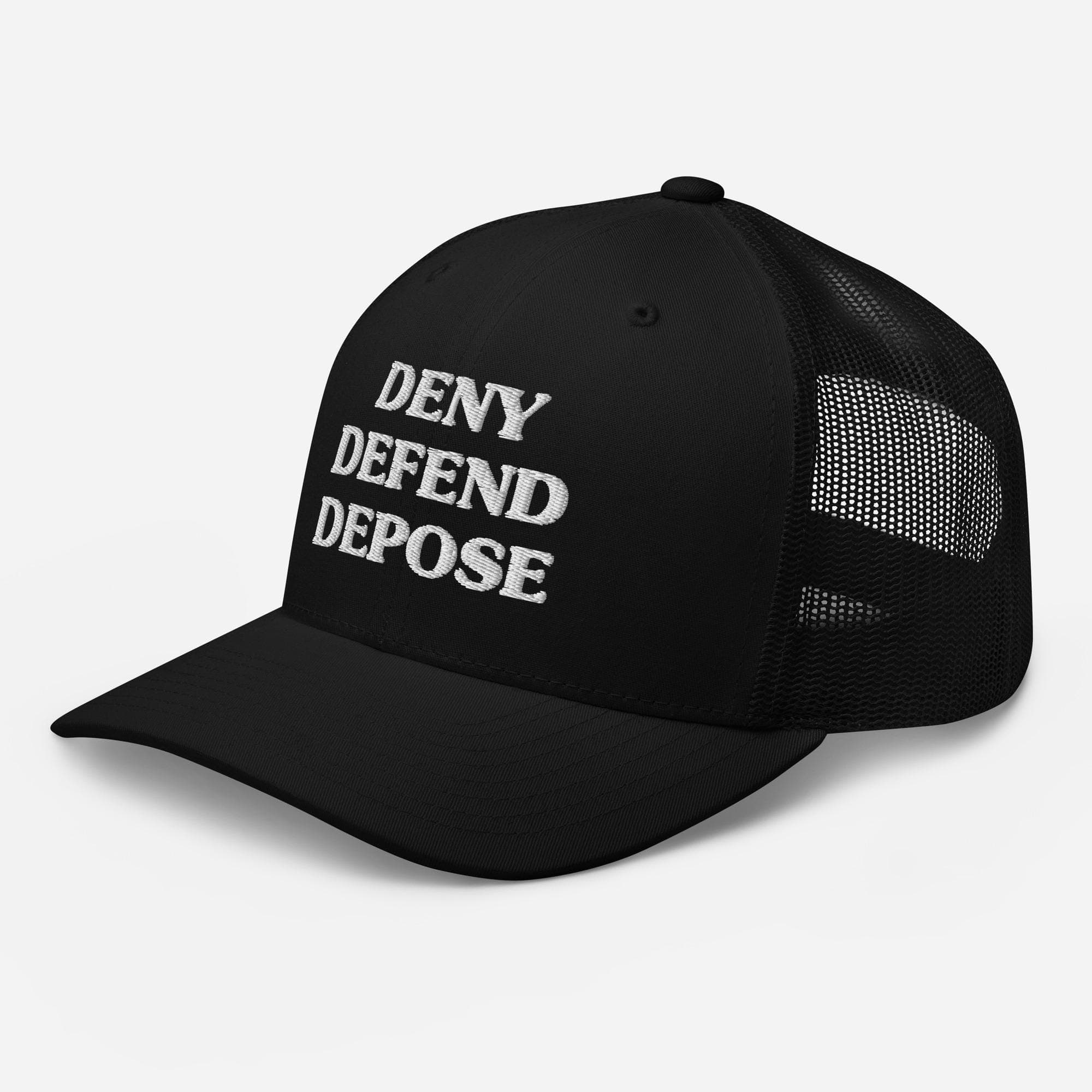 Deny Defend Depose TRUCKER CAP | Embroidered Bold Political Cap
Rally and Protest
Anti-Capitalism Cap
Protest Hat
System Reform Cap
Social Justice Hat
democratic socialist
Universal Healthcare
maga hat
Eat The Rich
People Over Profit
activist hat