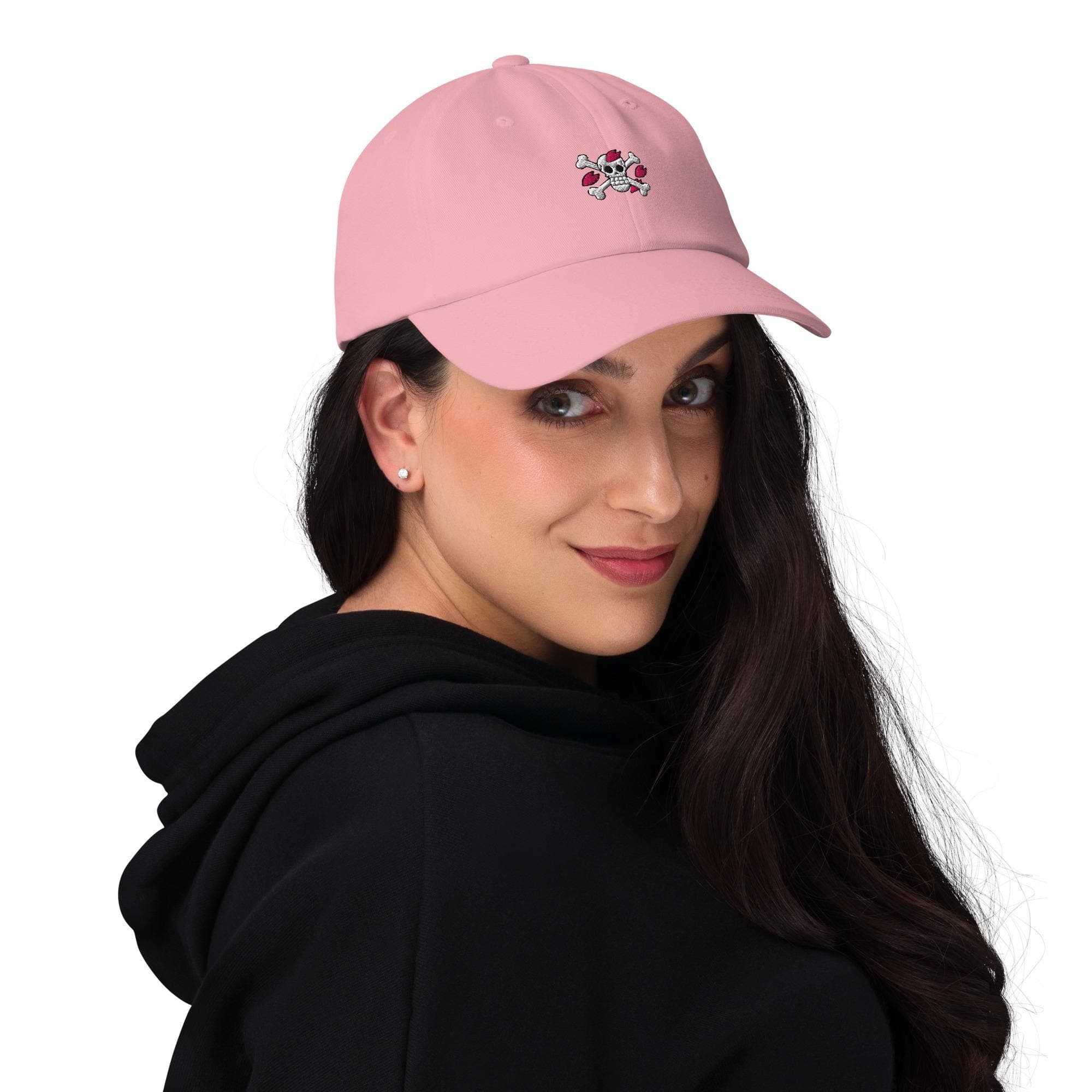 Chopper Cap Anime Embroidered Hat Pink Skull Logo Chopper Jolly Roger Baseball Cap